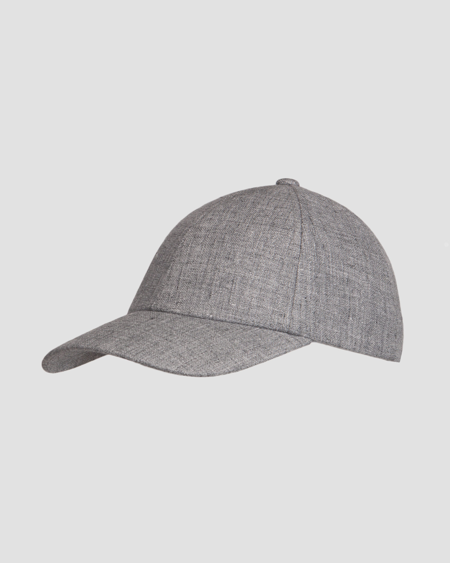 Šedá lněná kšiltovka Varsity Linen