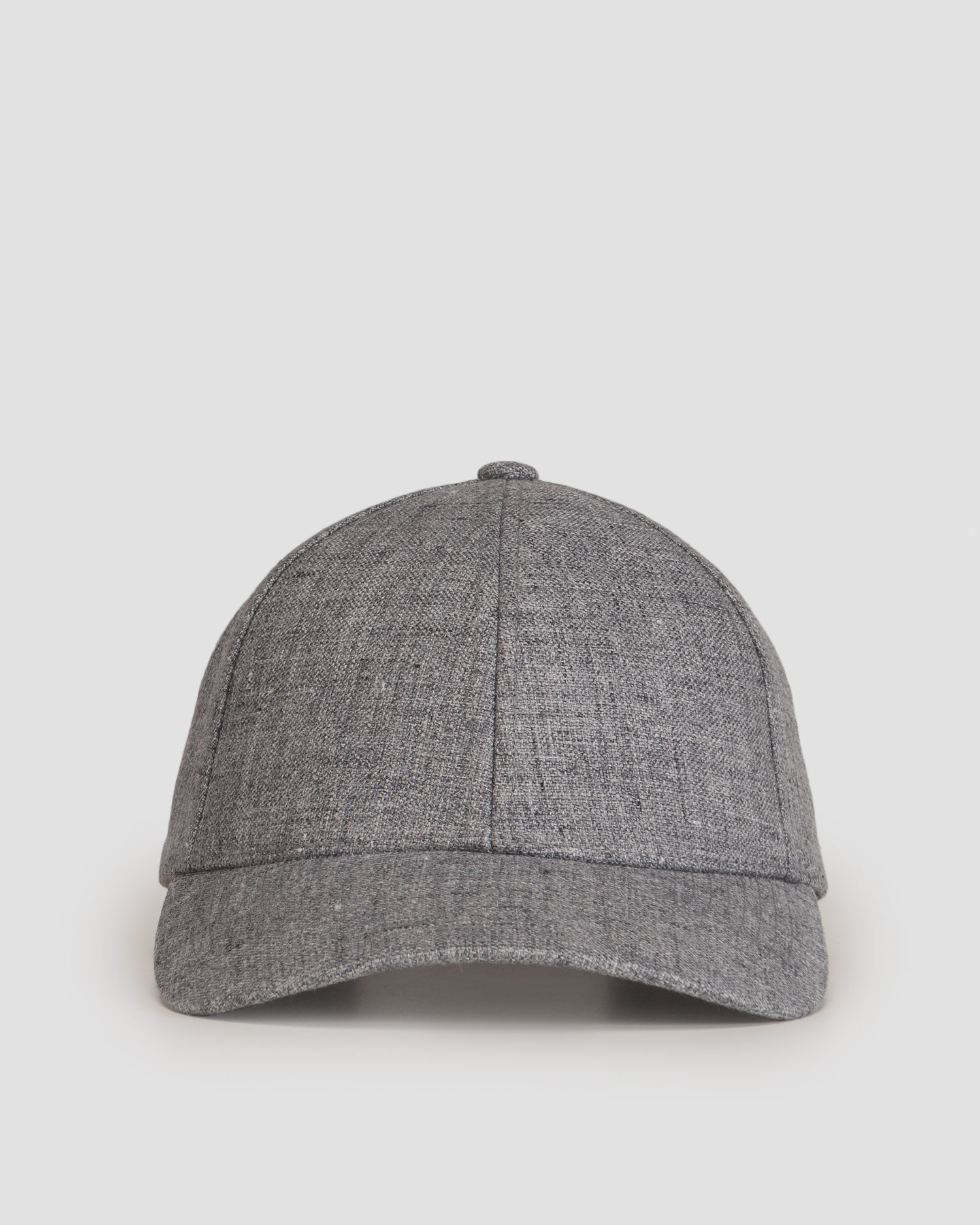 Šedá lněná kšiltovka Varsity Linen