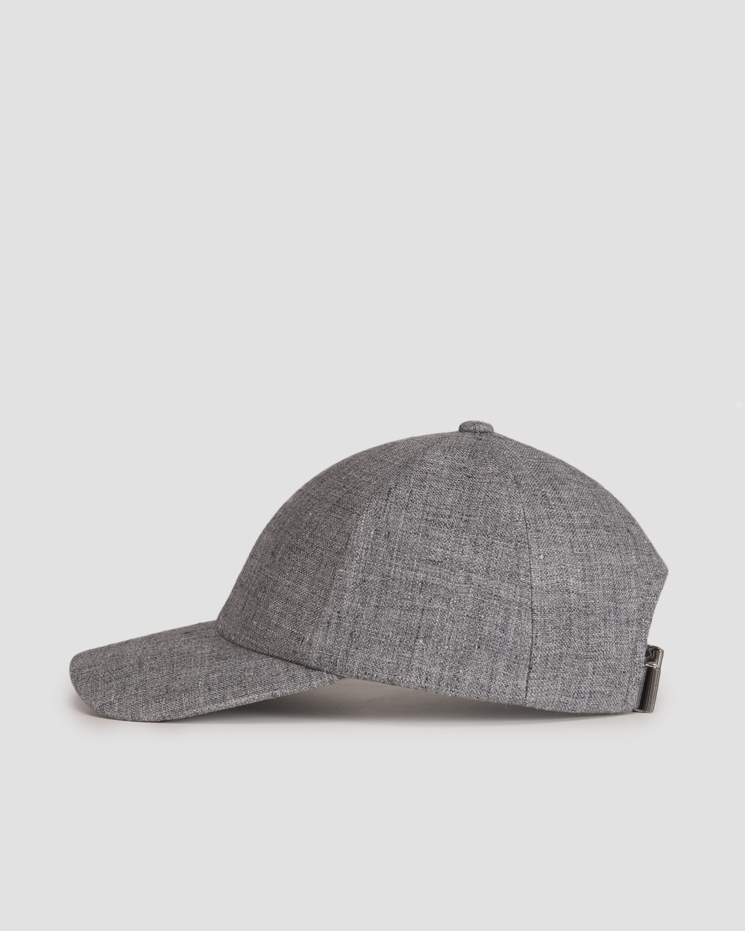 Šedá lněná kšiltovka Varsity Linen