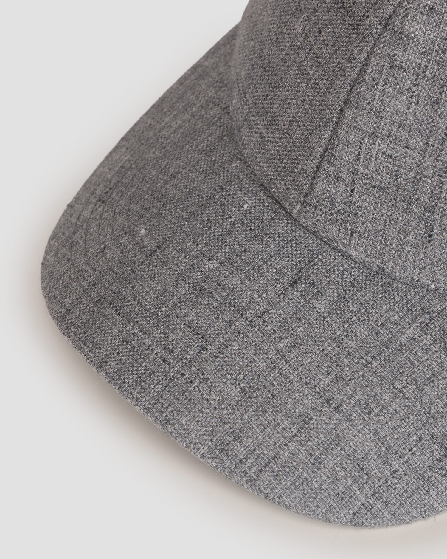 Šedá lněná kšiltovka Varsity Linen