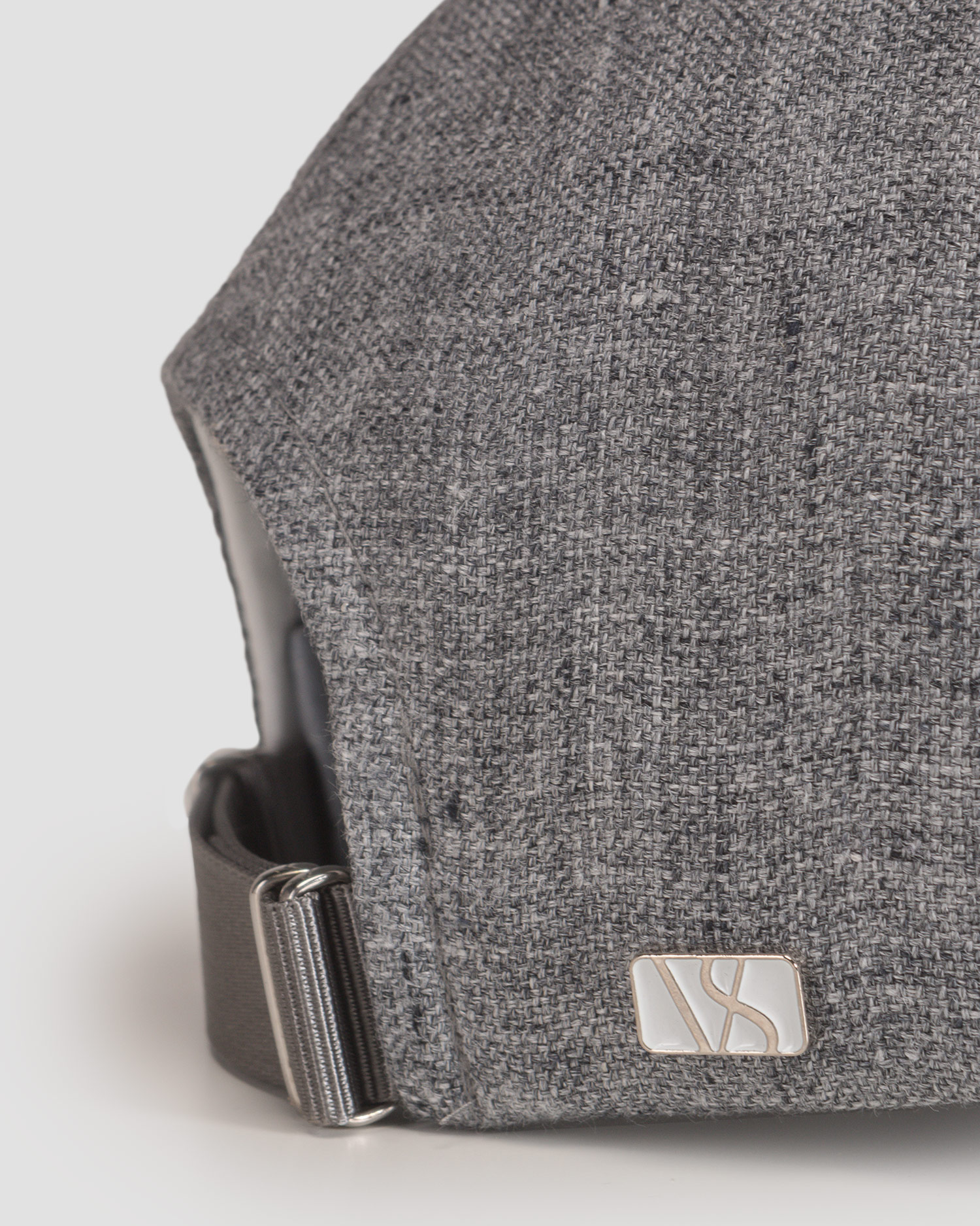 Šedá lněná kšiltovka Varsity Linen