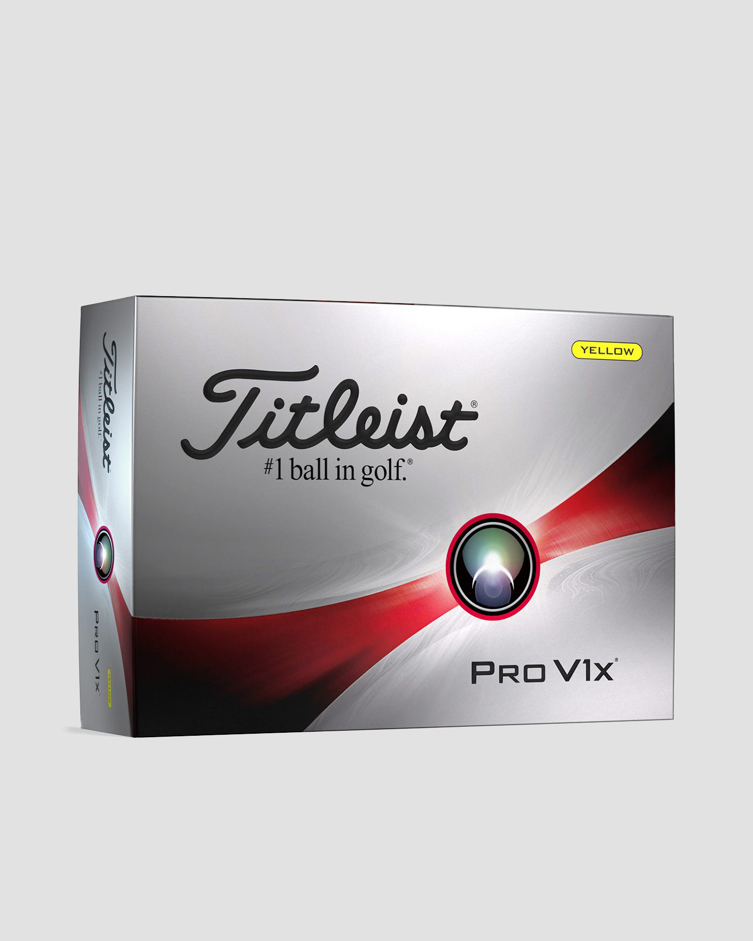 Žluté golfové míčky Titleist 2023 Pro V1 12 kusů