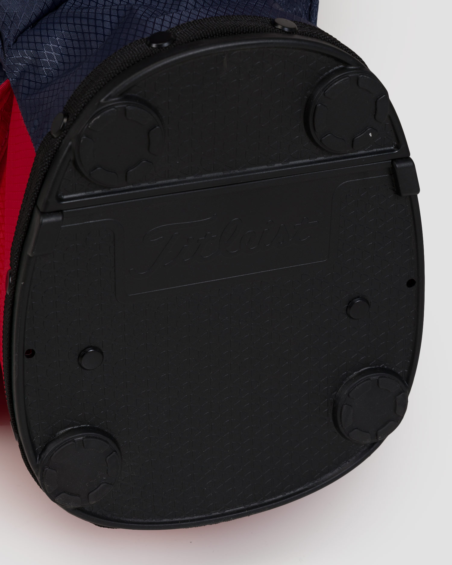 Brašna na golfovou výbavu Titleist Players 4 Stand Stadry v Červenobílém a Tmavě Modrém Barevném Provedení