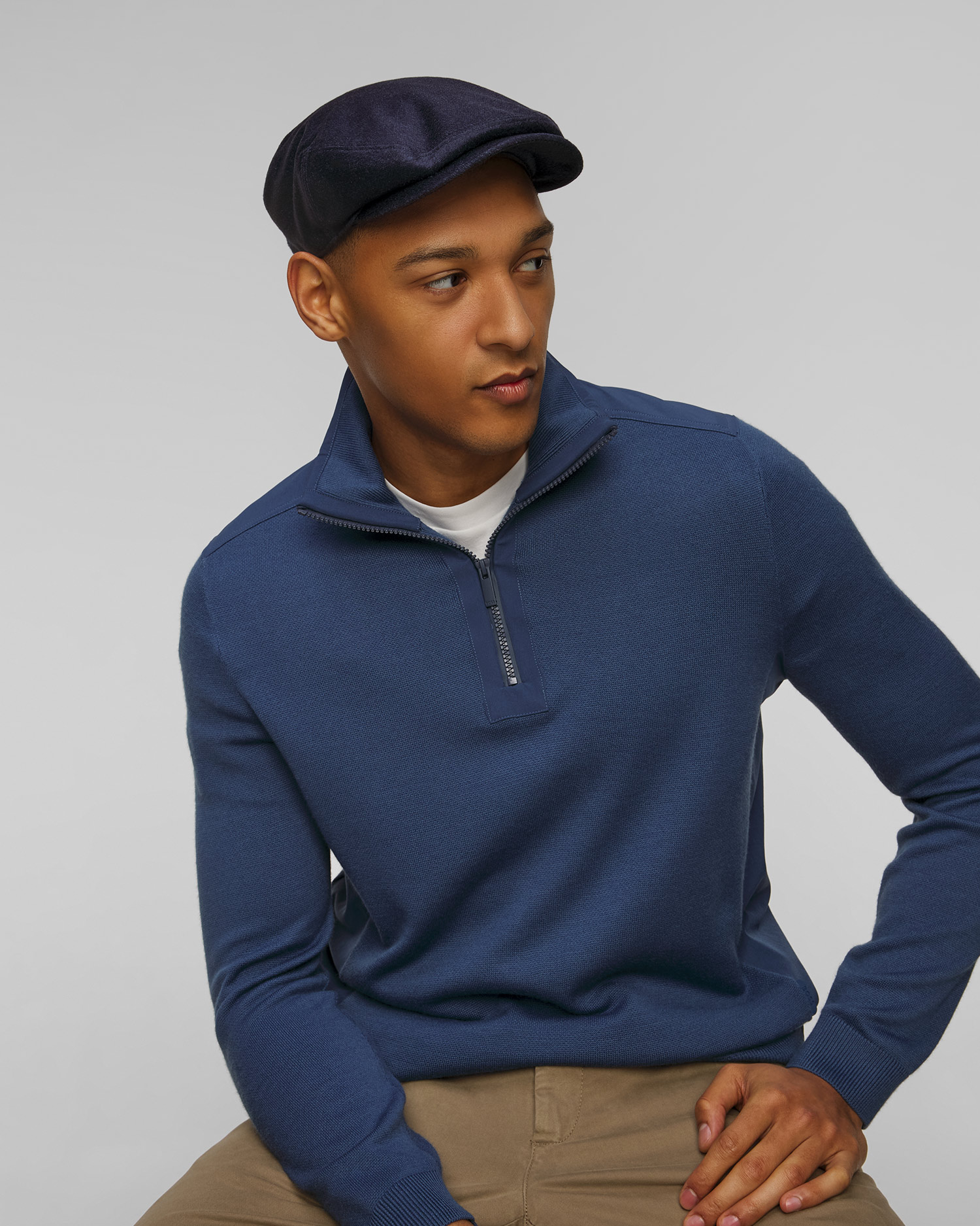 Pánska bekovka Stetson Kent Cashmere Silk tmavomodrá