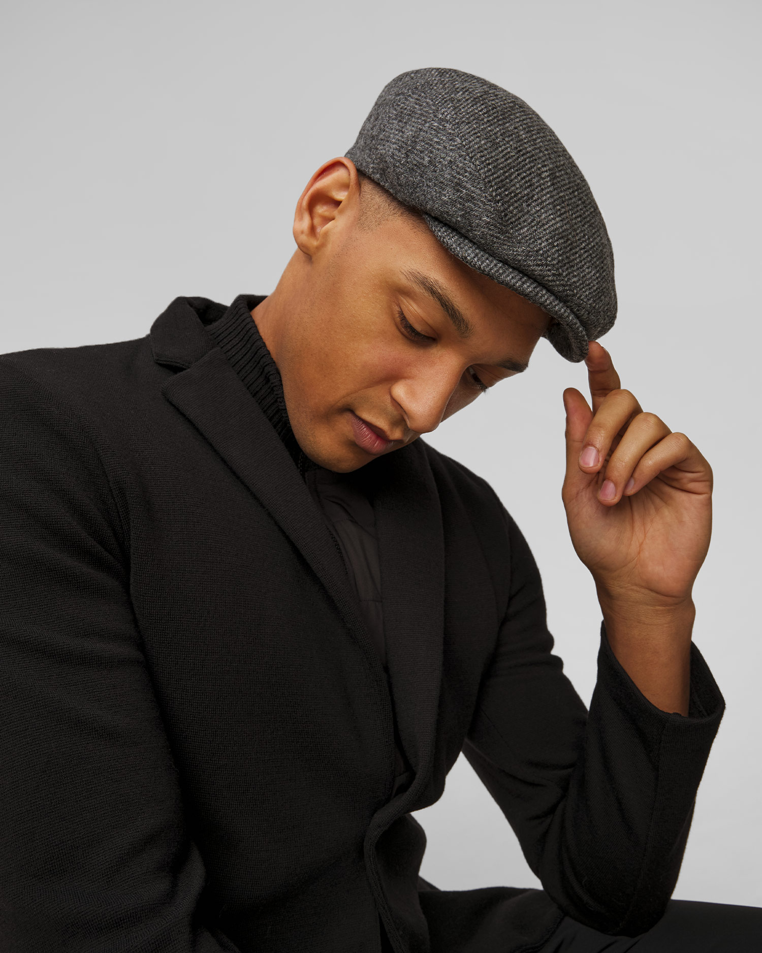 Men's flat cap Stetson Driver Cap Wool szary