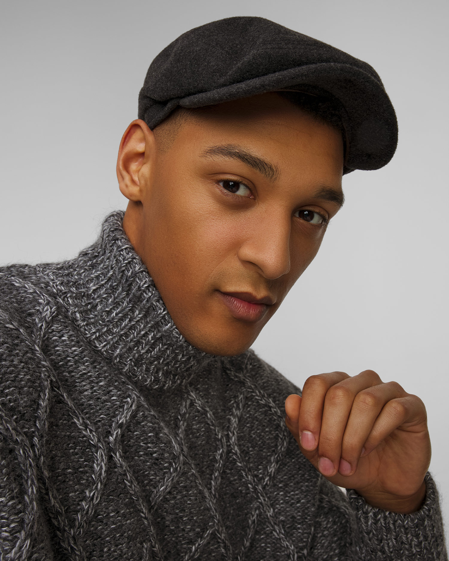 Caschetă pentru bărbați Stetson Driver Cap Wool Cashmere gri deschis