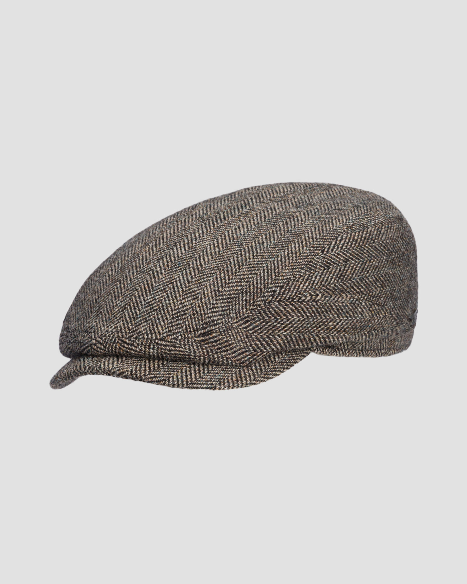 Men's flat cap Stetson Driver Cap Wool Herringbone grey