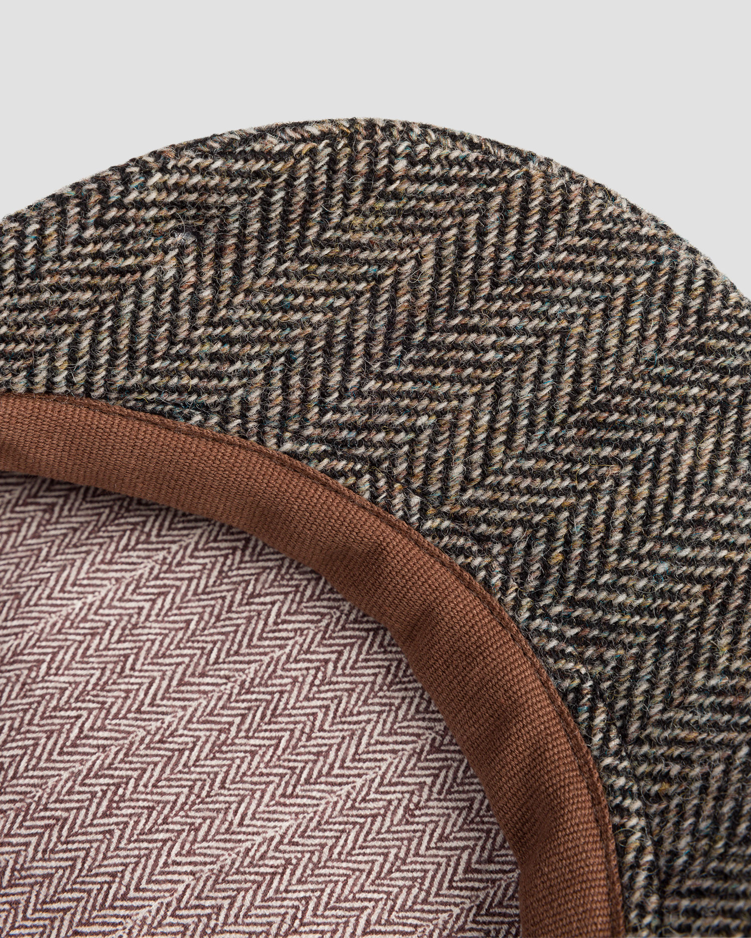 Pánska bekovka Stetson Driver Cap Wool Herringbone sivá