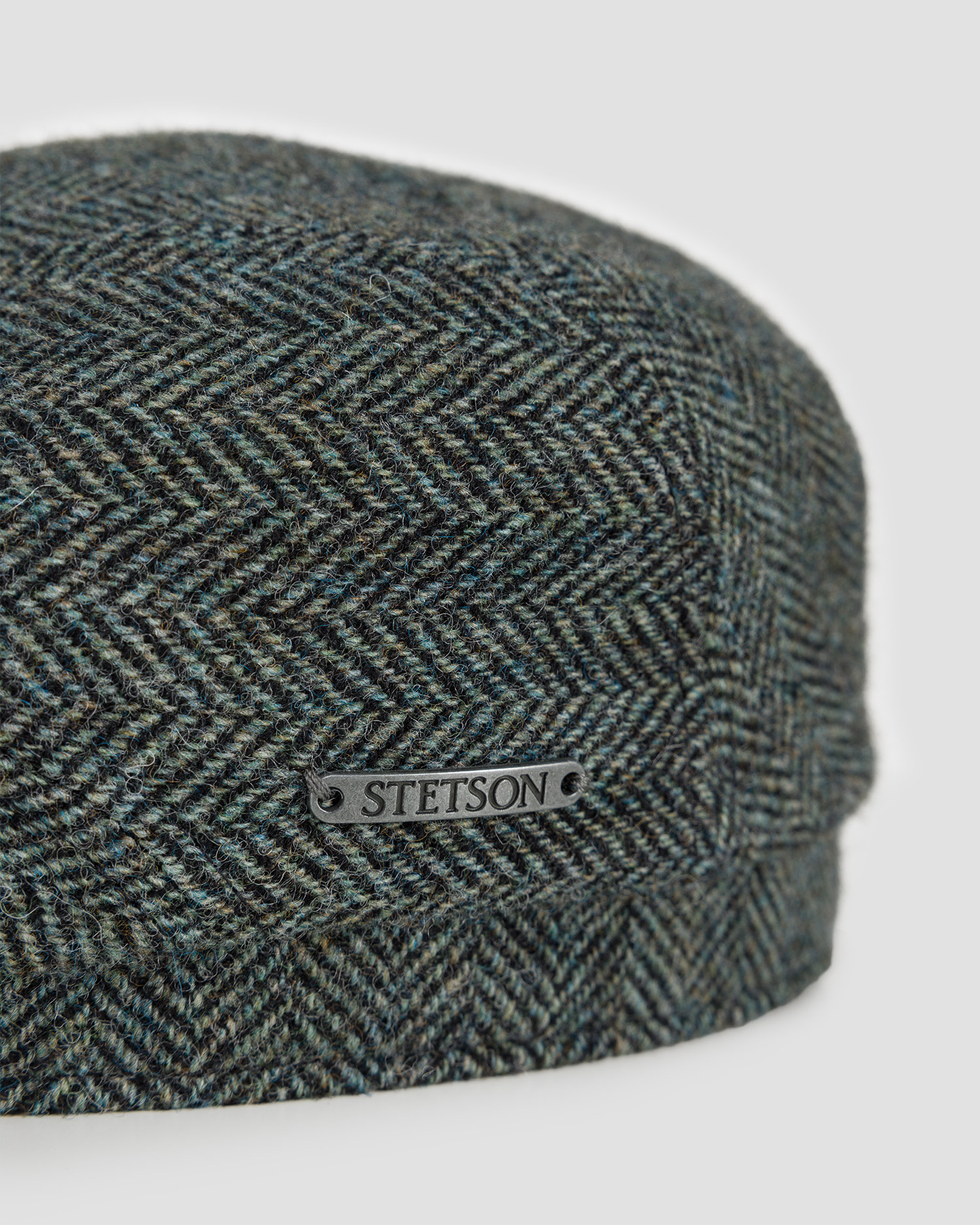 Caschetă pentru bărbați Stetson Driver Cap Wool Herringbone verde