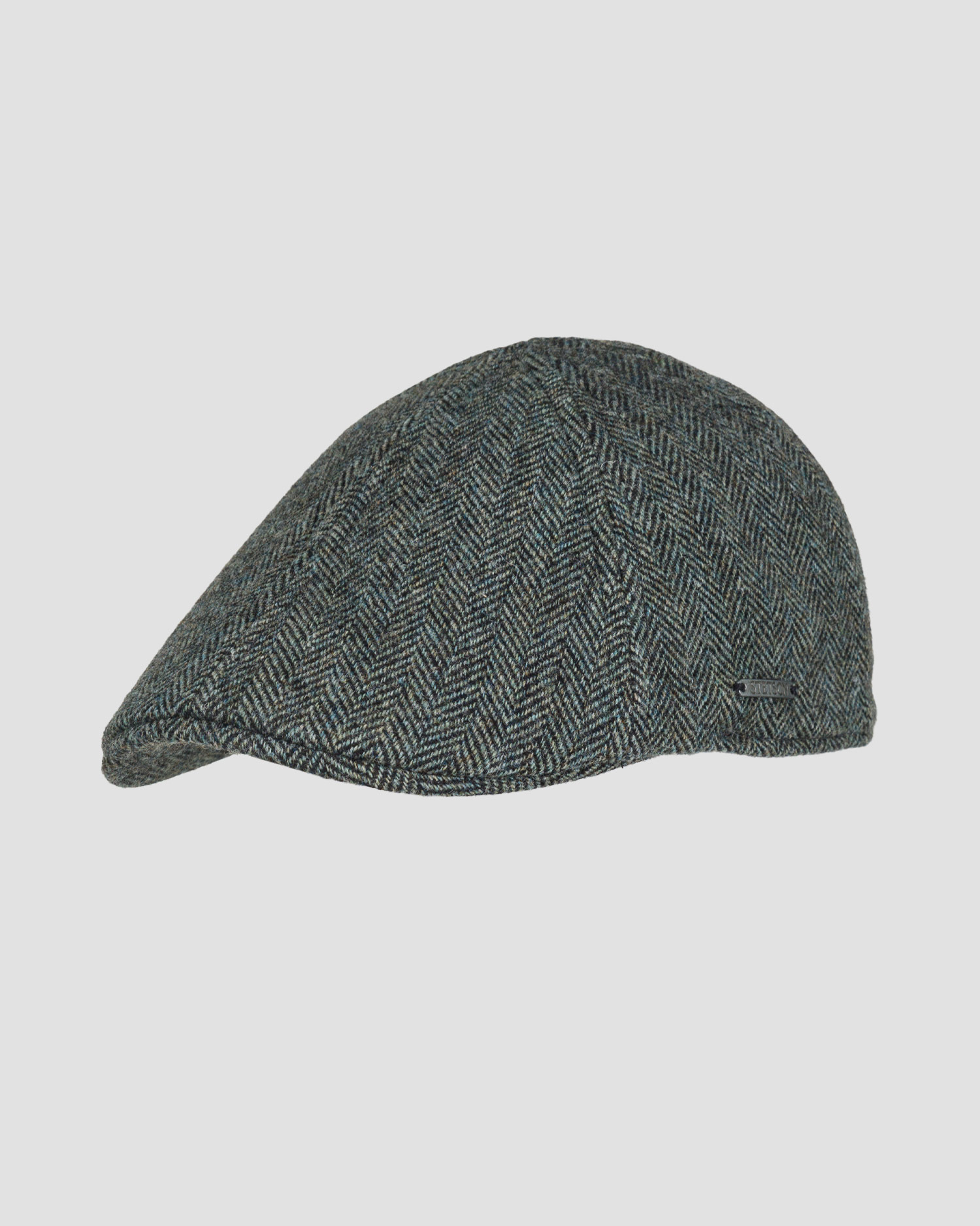 Flat cap Stetson Texas Wool Herringbone green