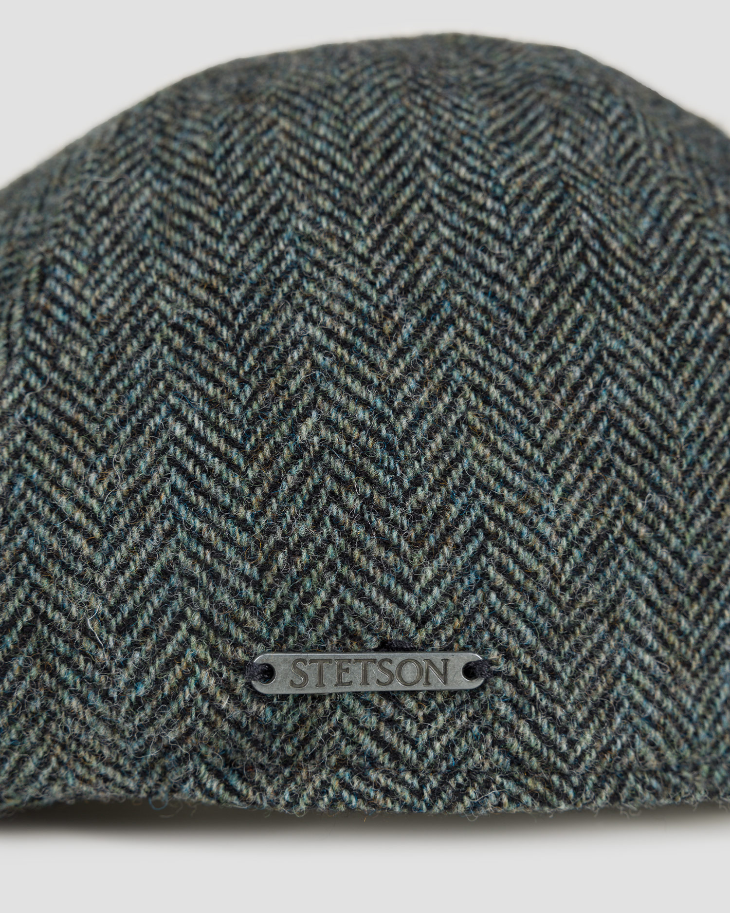 Caschetă pentru bărbați Stetson Texas Wool Herringbone verde