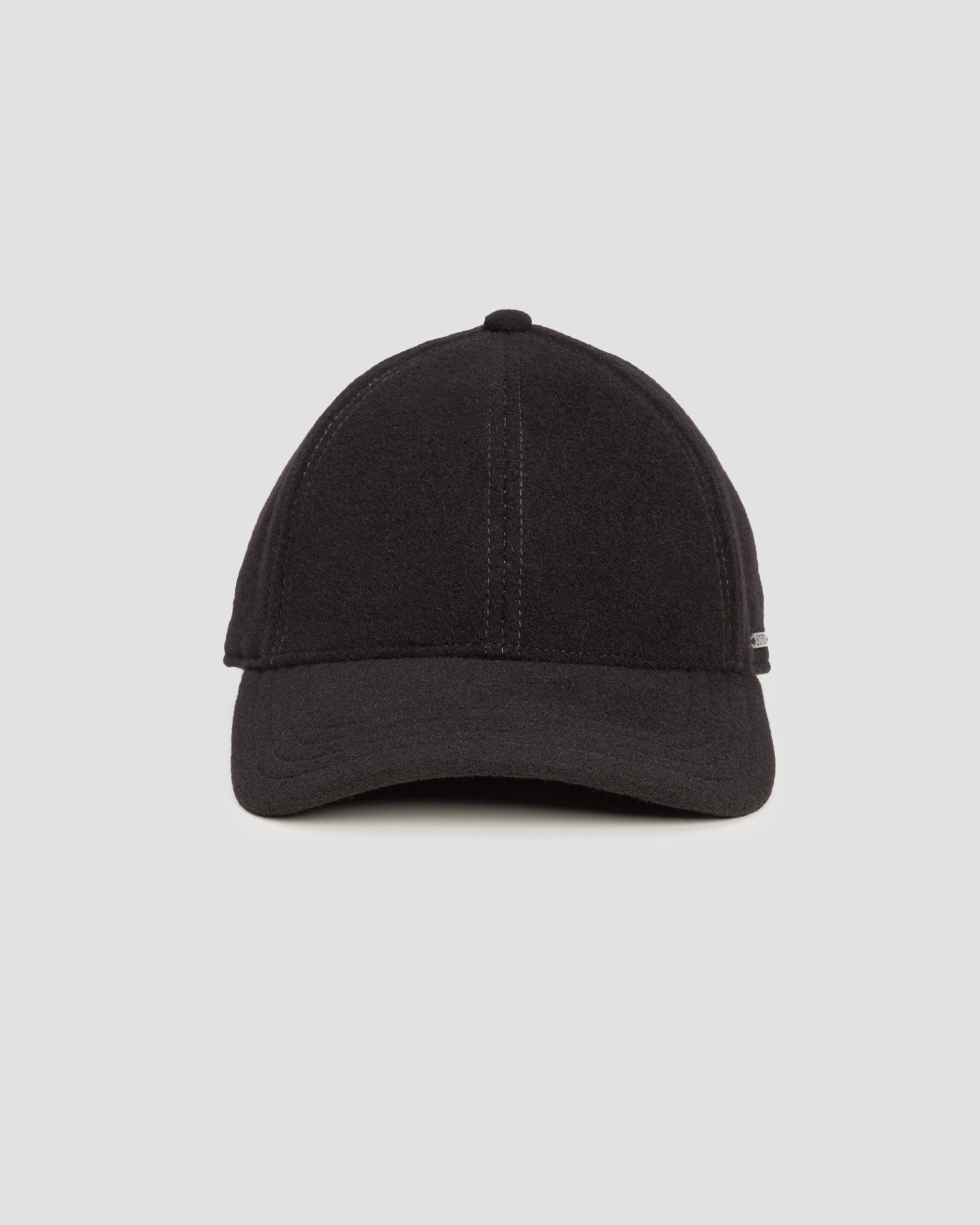 Șapcă cu cozoroc și clape laterale pentru bărbați Stetson Baseball Cap Wool Cashmere EF neagră