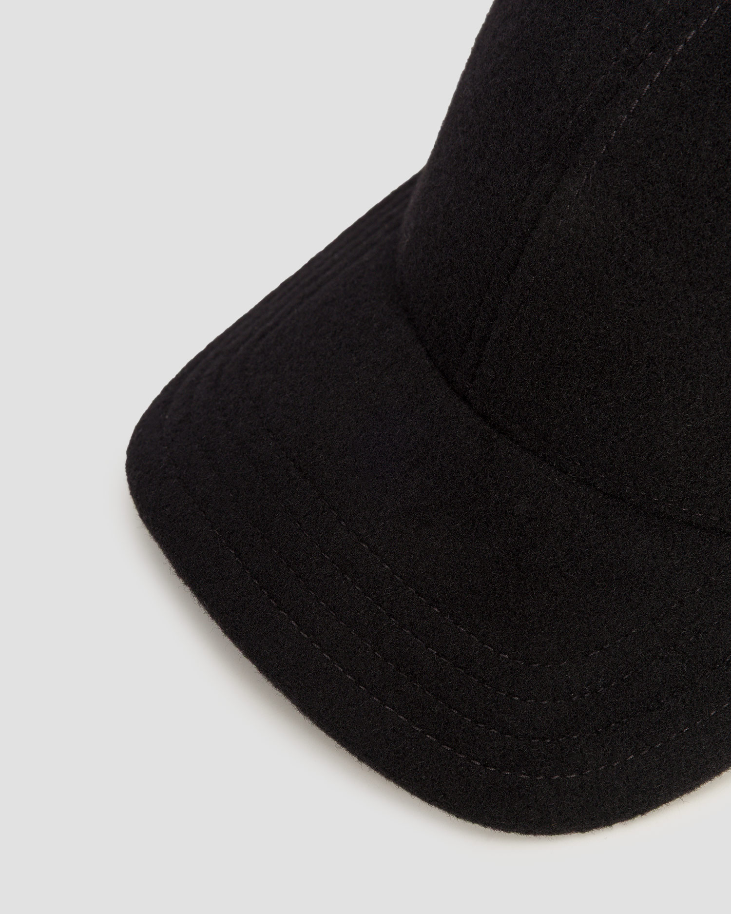 Șapcă cu cozoroc și clape laterale pentru bărbați Stetson Baseball Cap Wool Cashmere EF neagră