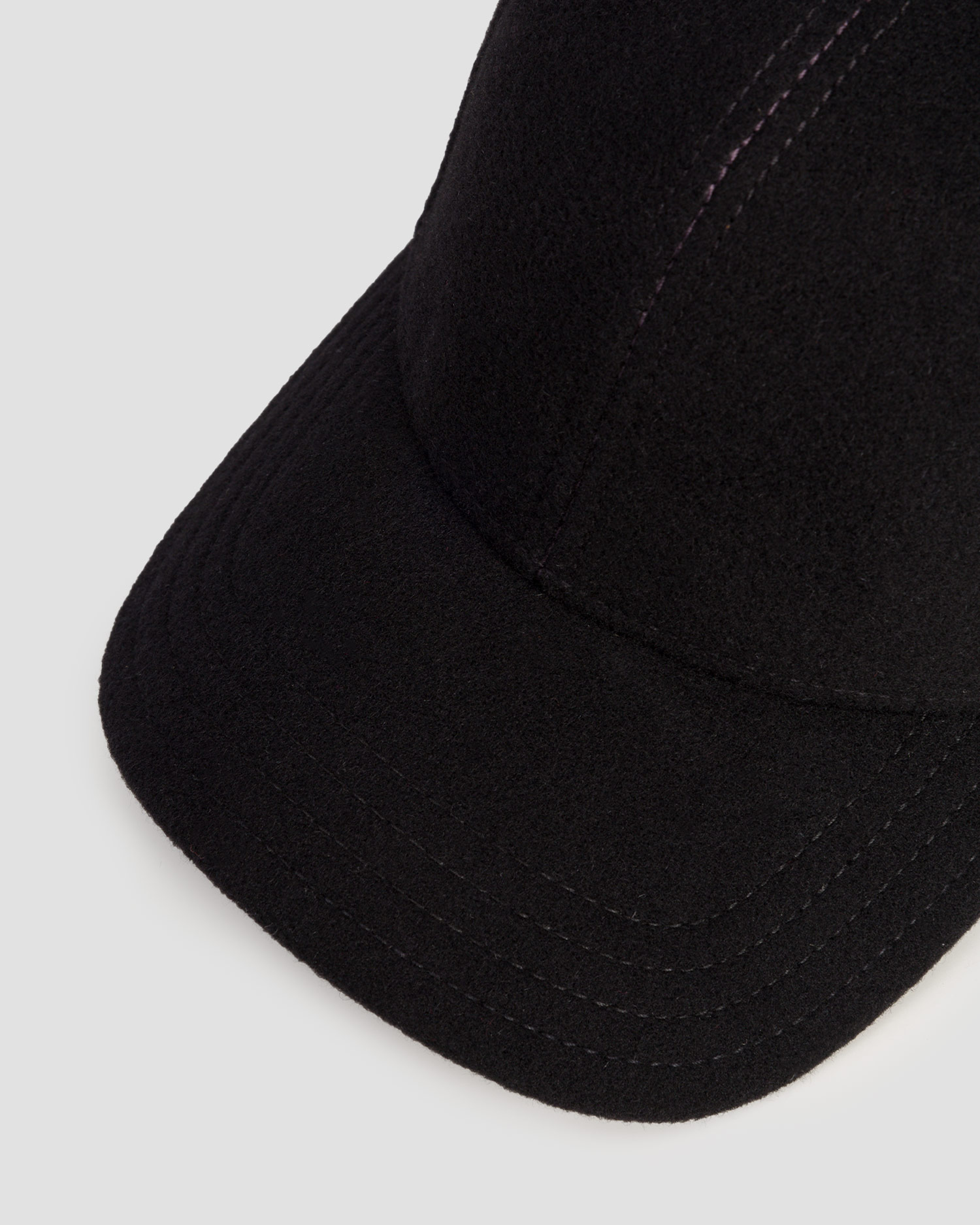 Șapcă cu cozoroc și clape laterale pentru bărbați Stetson Baseball Cap Wool Cashmere EF neagră