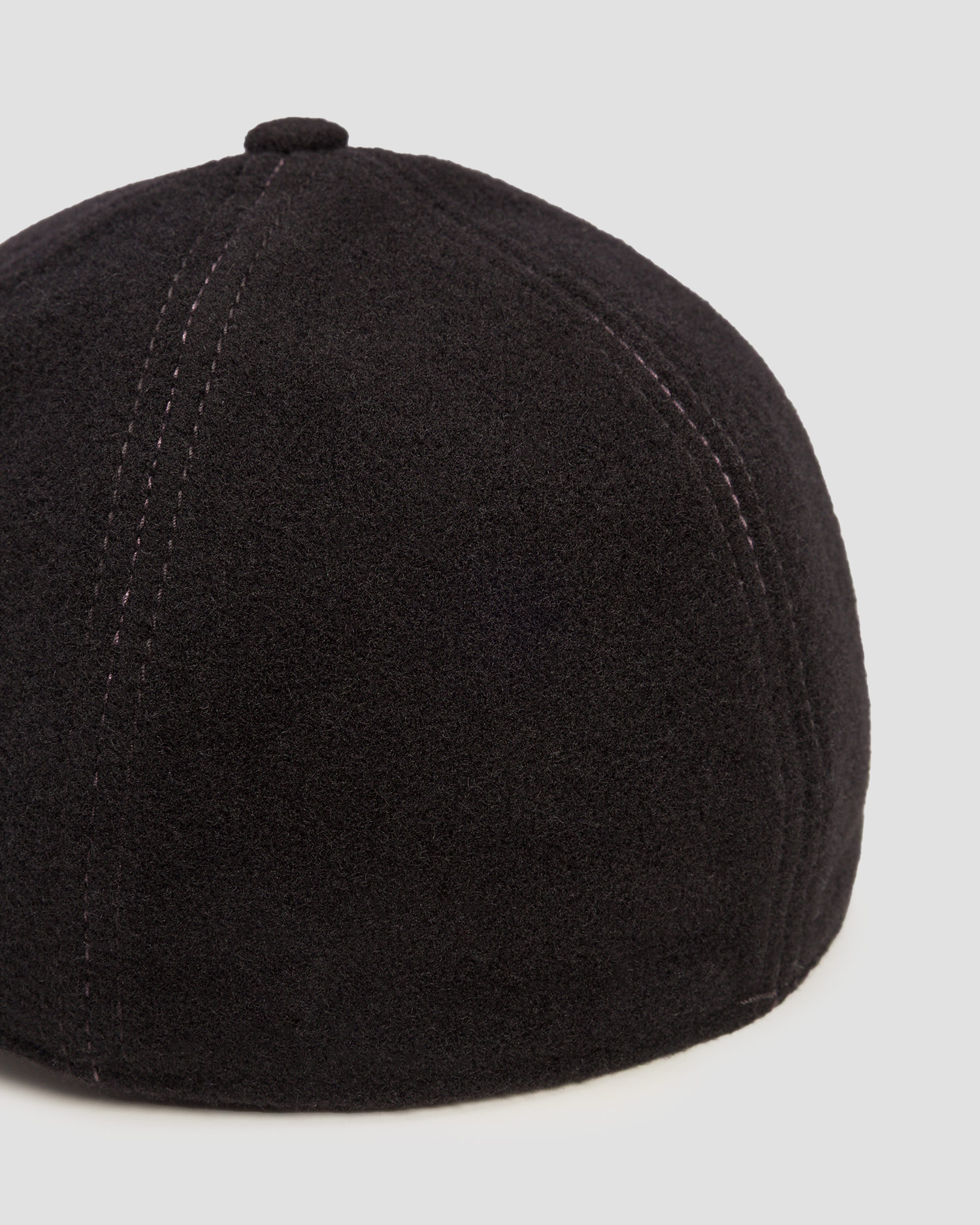 Șapcă cu cozoroc și clape laterale pentru bărbați Stetson Baseball Cap Wool Cashmere EF neagră