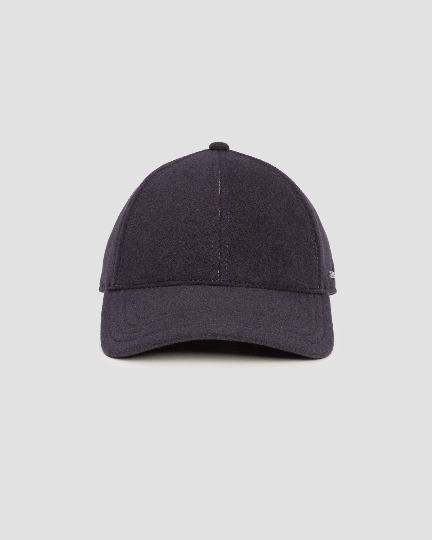 Casquette avec rabats latéraux bleu marine pour hommes Stetson Baseball Cap Wool Cashmere EF