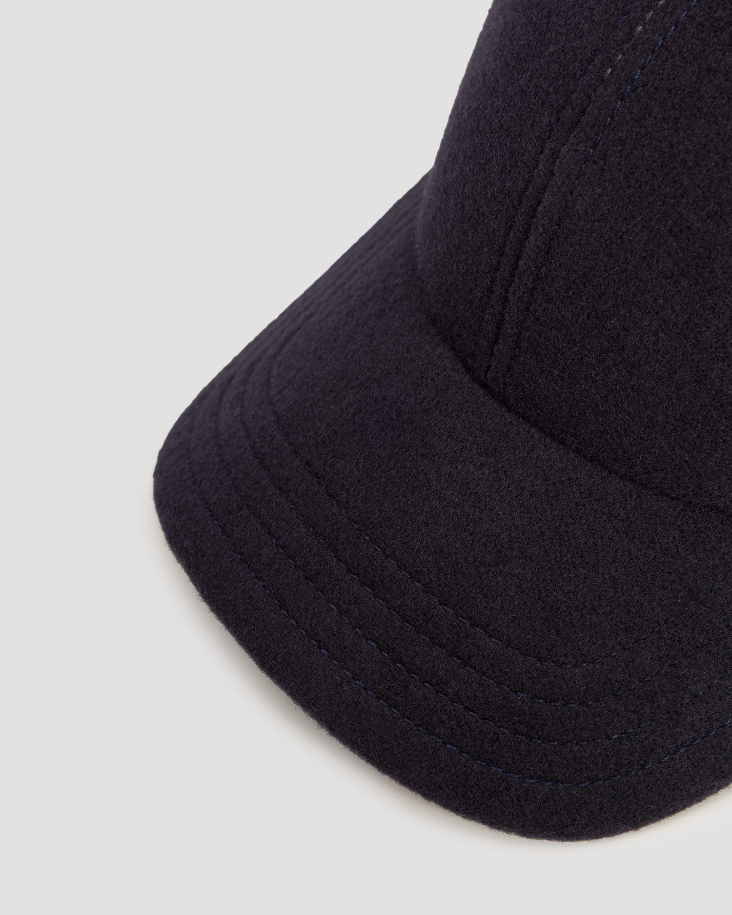 Casquette avec rabats latéraux bleu marine pour hommes Stetson Baseball Cap Wool Cashmere EF