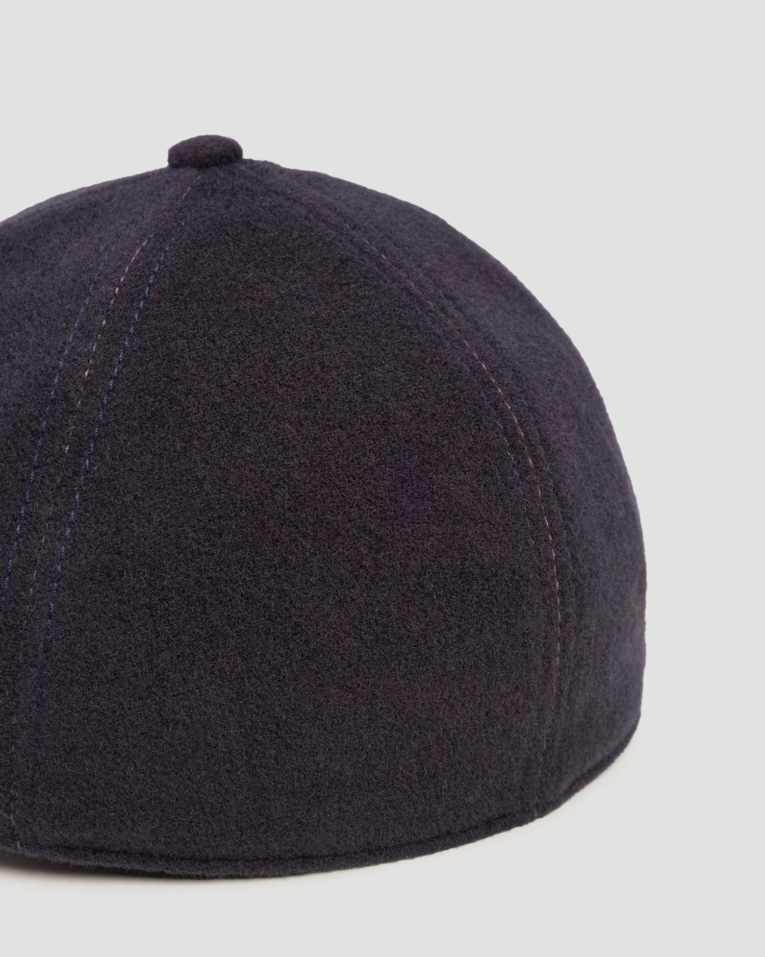 Casquette avec rabats latéraux bleu marine pour hommes Stetson Baseball Cap Wool Cashmere EF