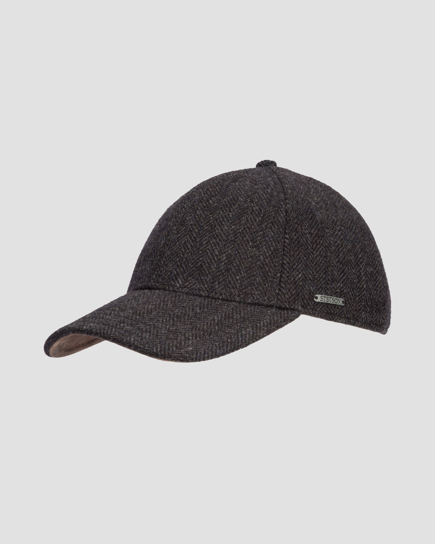 Căciulă cu cozoroc din lână pentru bărbați Stetson Baseball Cap Wool Herringbone