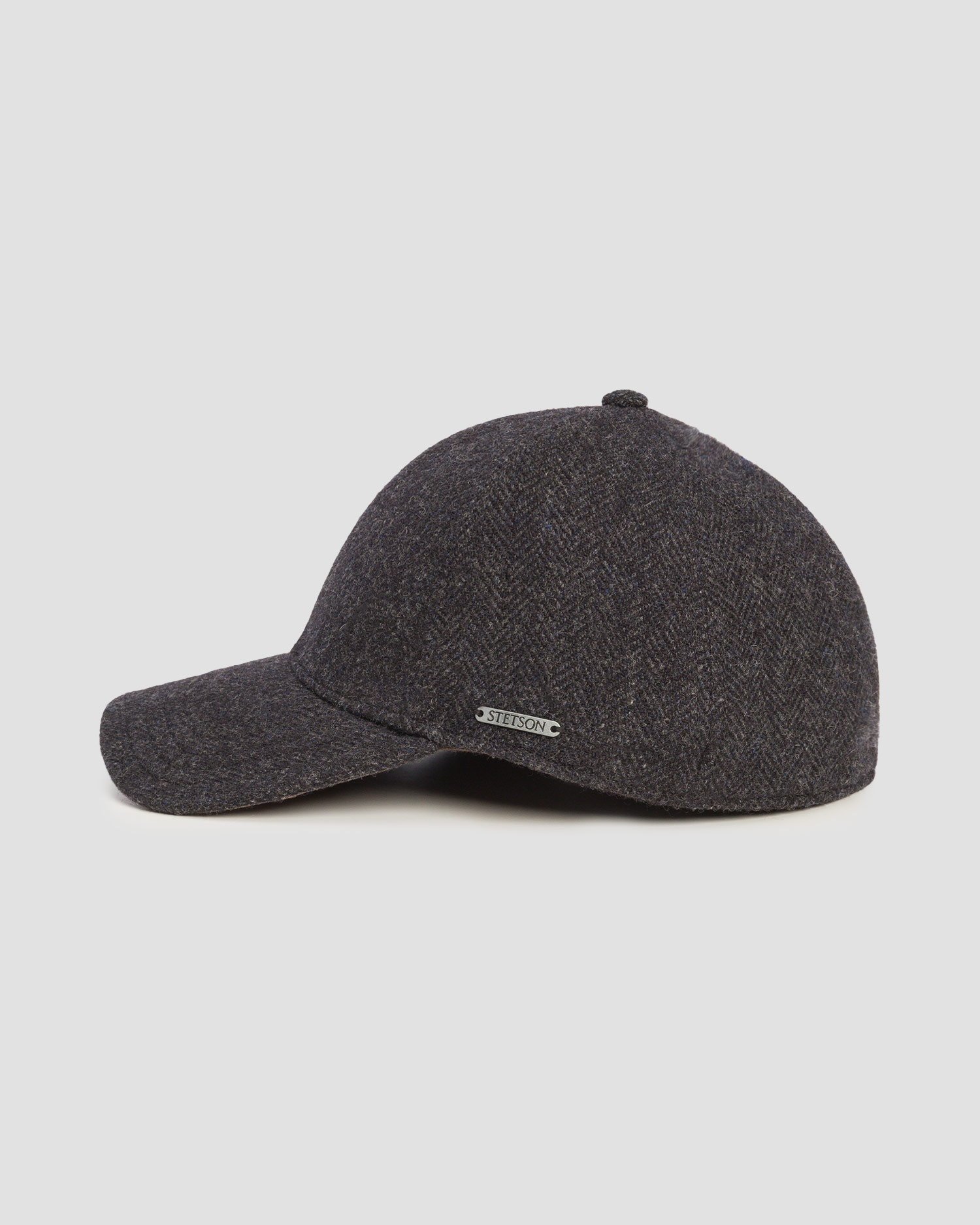 Căciulă cu cozoroc din lână pentru bărbați Stetson Baseball Cap Wool Herringbone