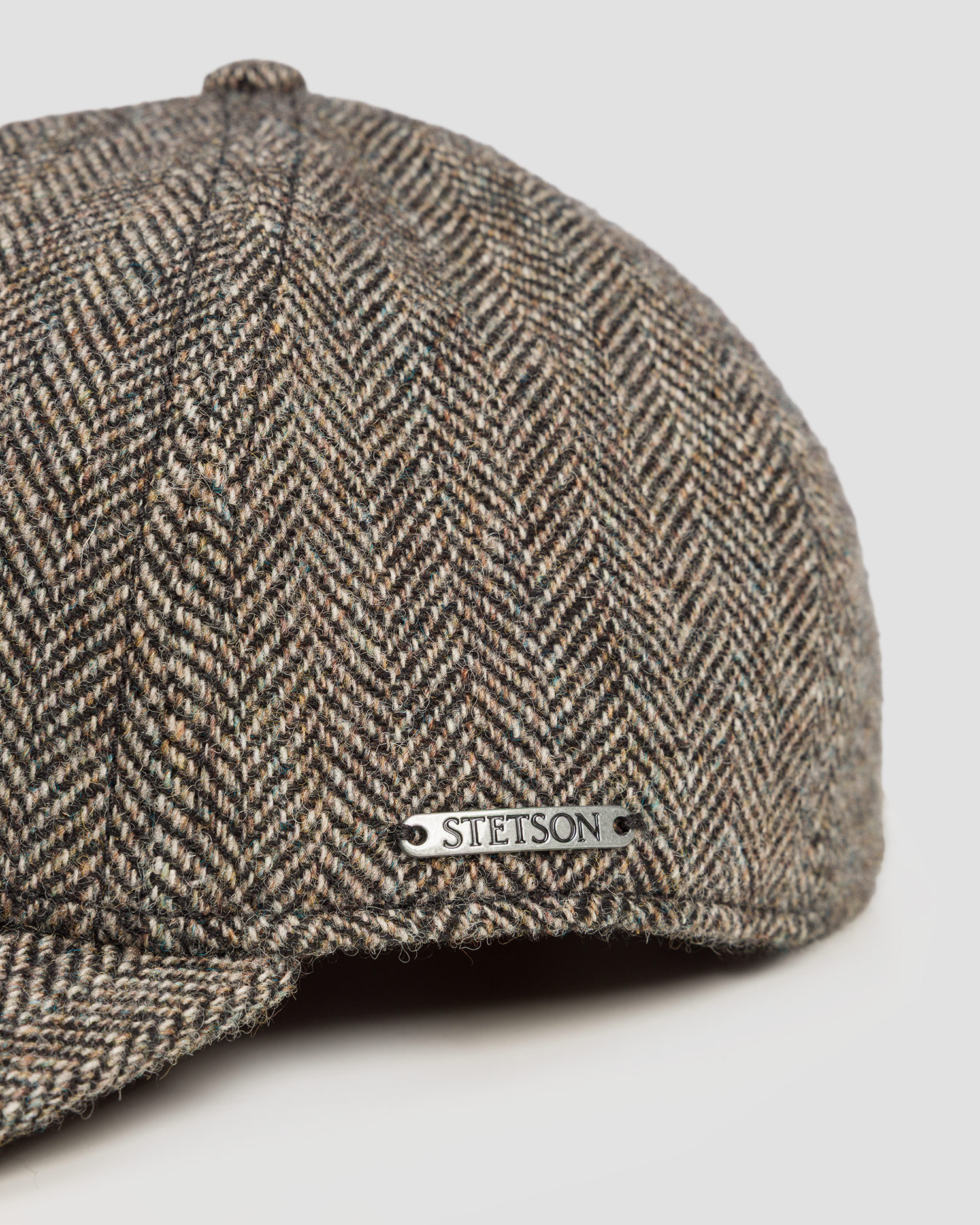 Căciulă cu cozoroc din lână pentru bărbați Stetson Baseball Cap Wool Herringbone