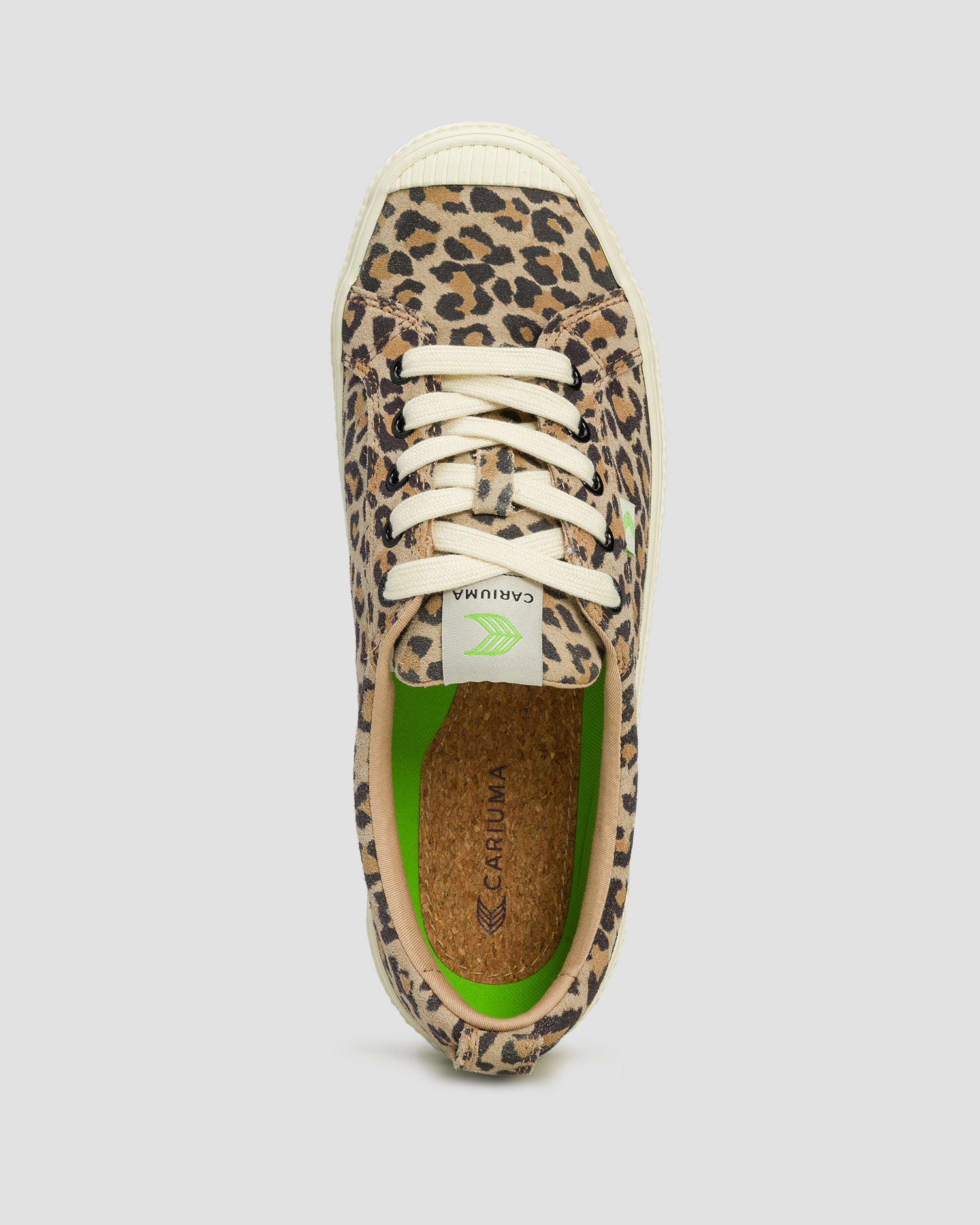 Adidași din piele de căprioară pentru femei Cariuma OCA Low Leopard Print Suede