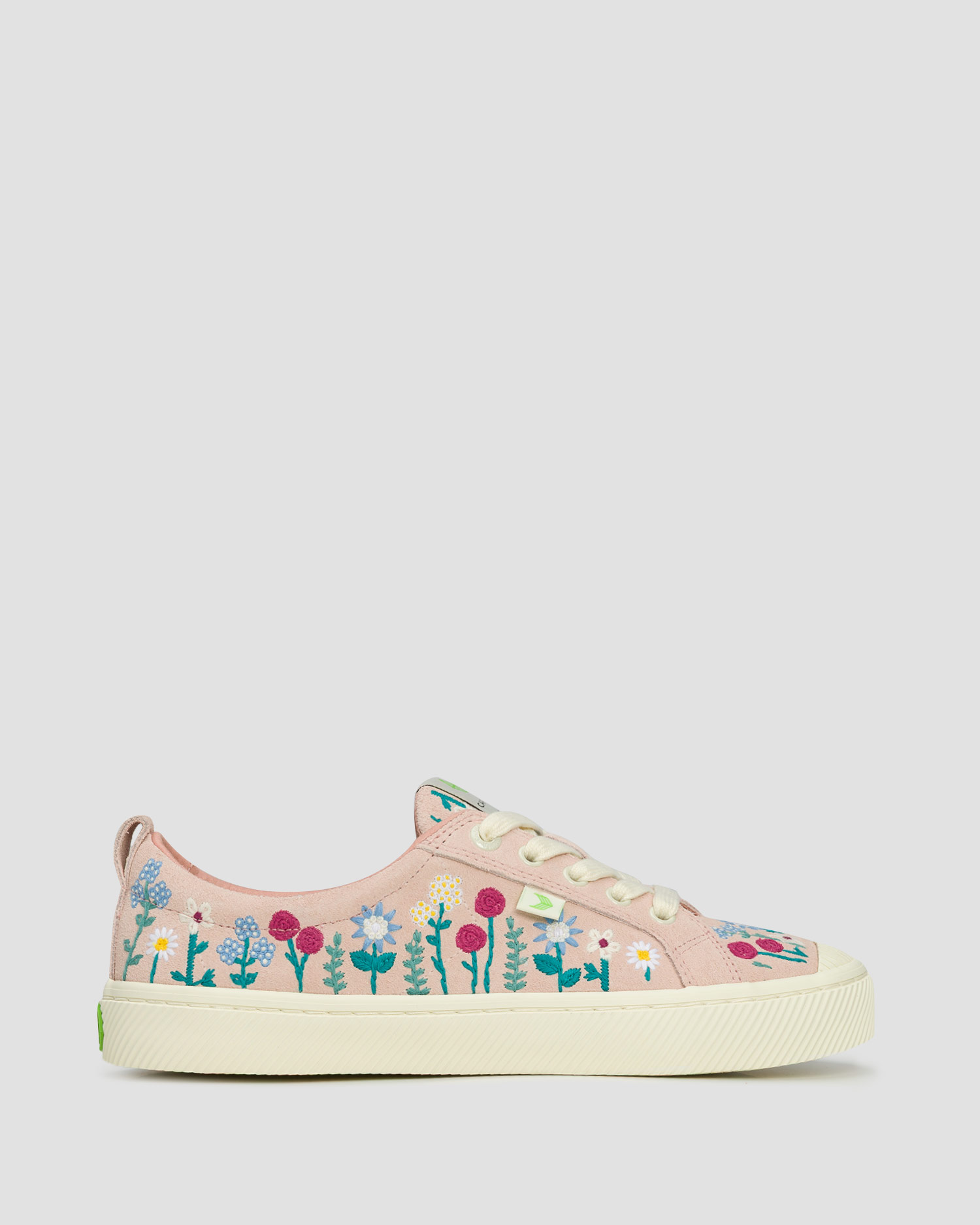 Dámské semišové boty Cariuma OCA Low Rose Suede Embroidered Flowers