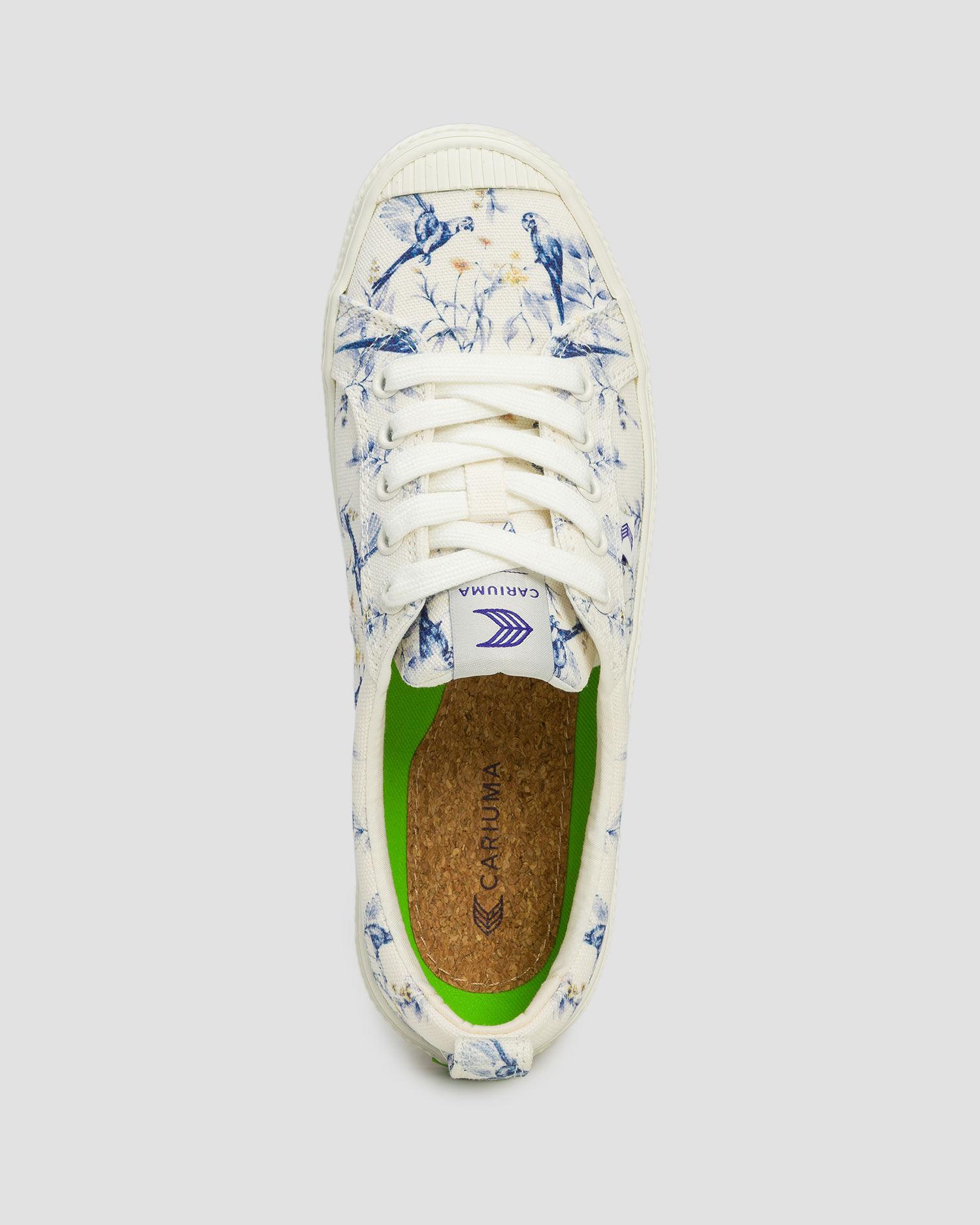 Teniși pentru femei Cariuma OCA Low Canvas White Spectrum Blue Parrot Prin