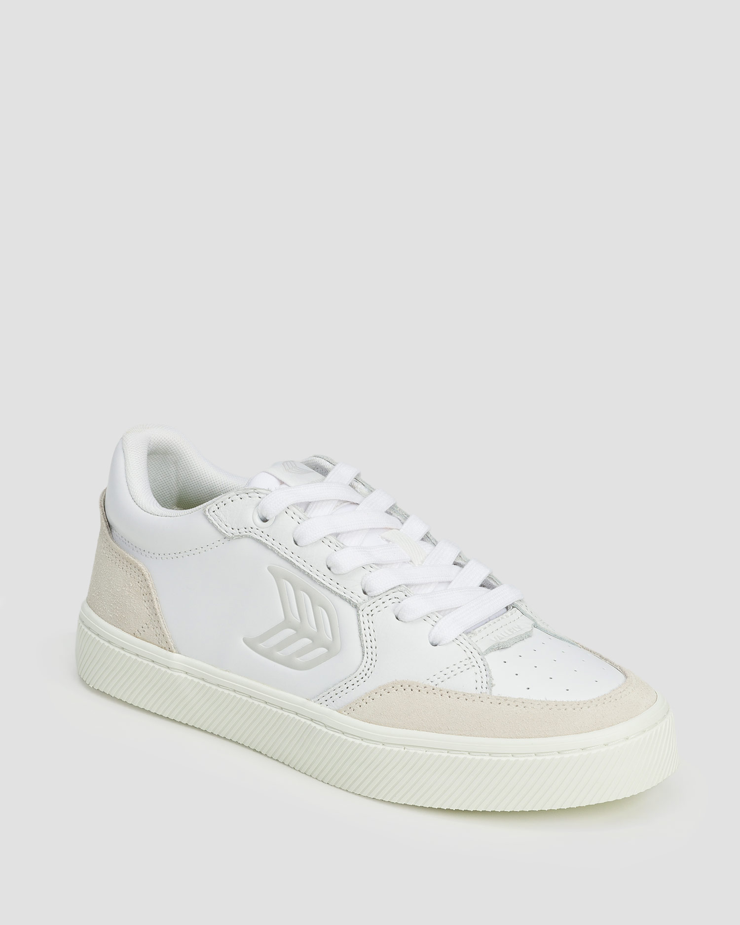 Sneakers en cuir pour femmes Cariuma Valley White Leather Ice Suede