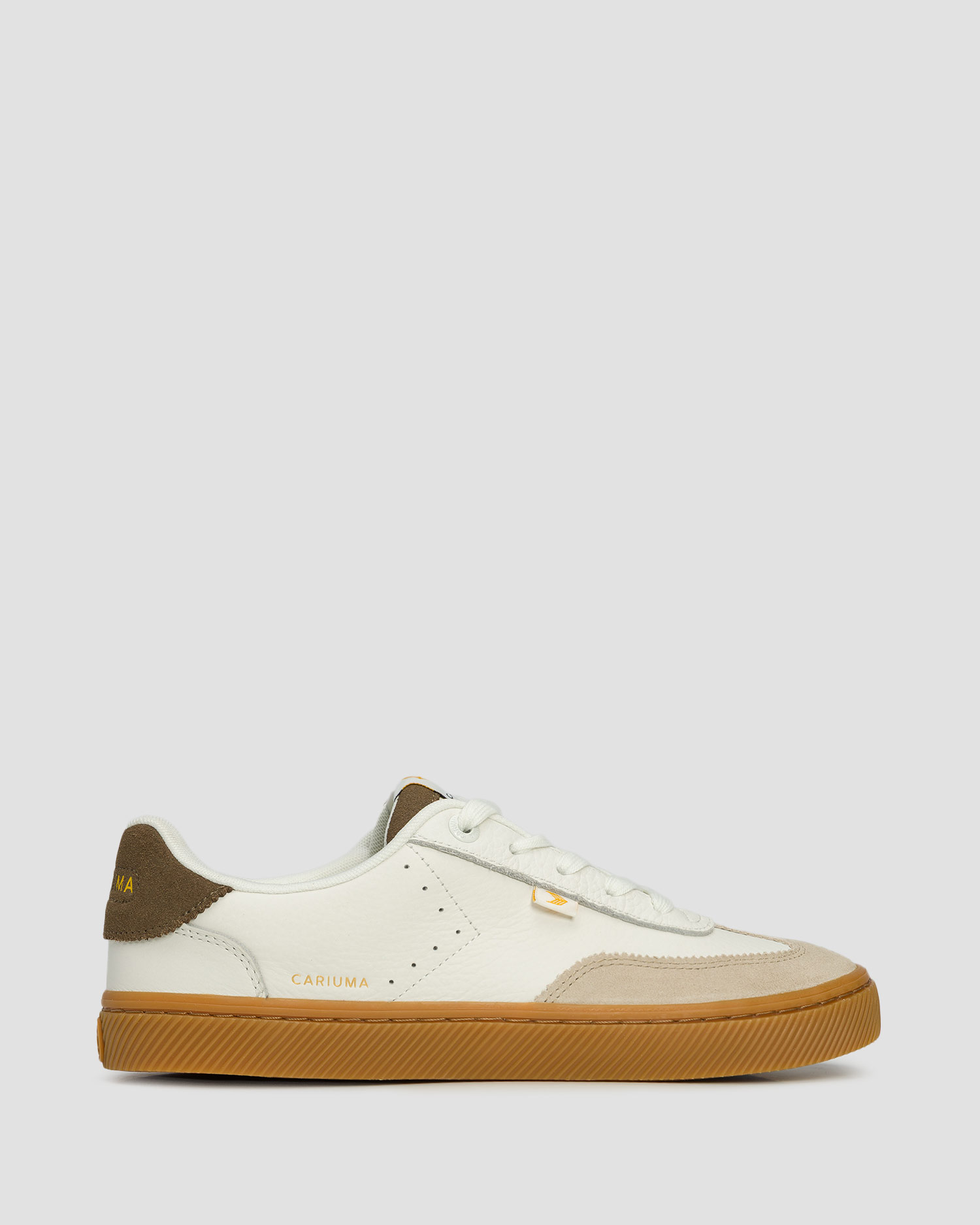 Kožené tenisky Cariuma TOCA Pebbled Leather Gum White Suede Plaza Taupe Dark Khaki