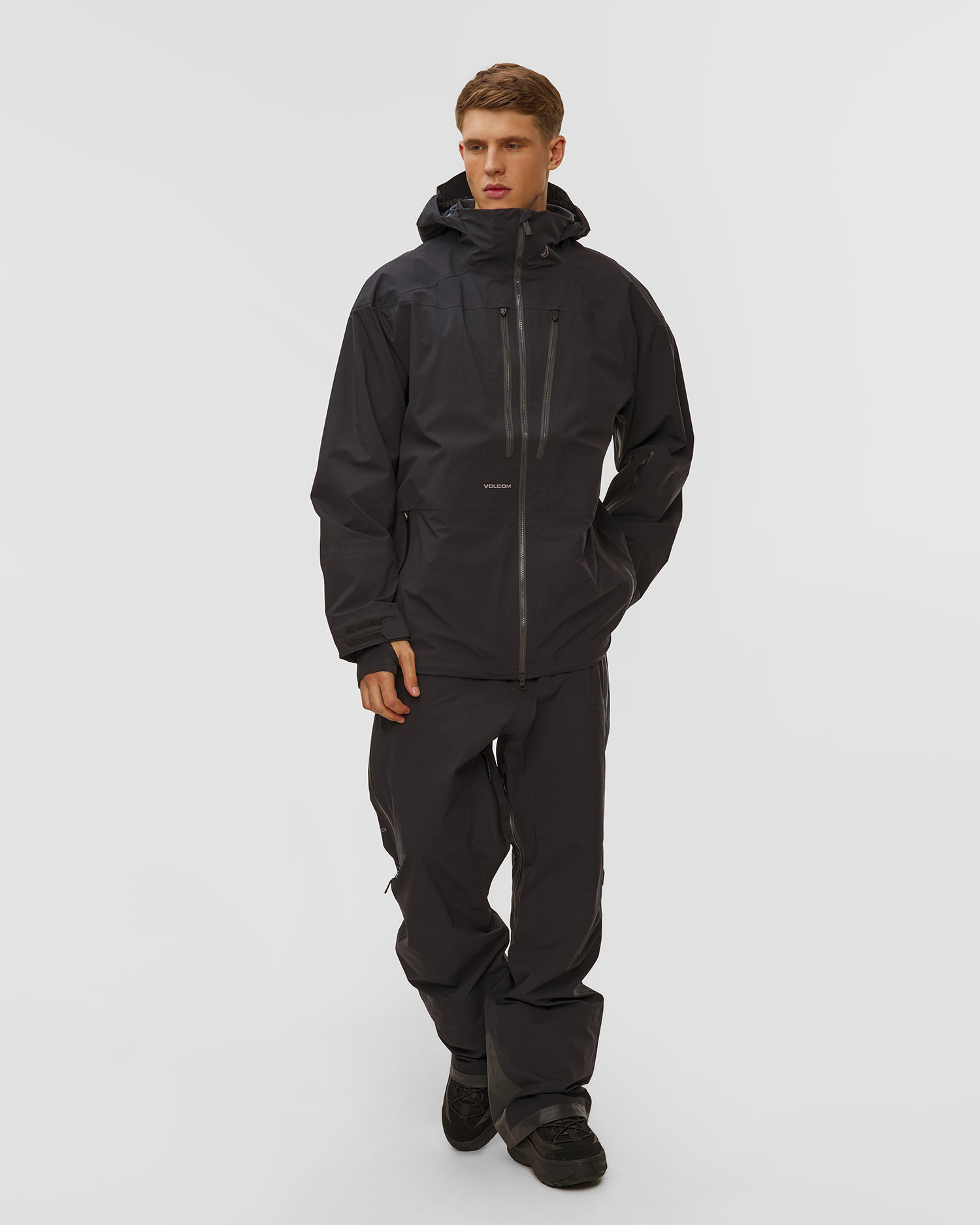 Geacă de snowboarding pentru bărbați Volcom Guch Stretch Gore-Tex Jacket neagră