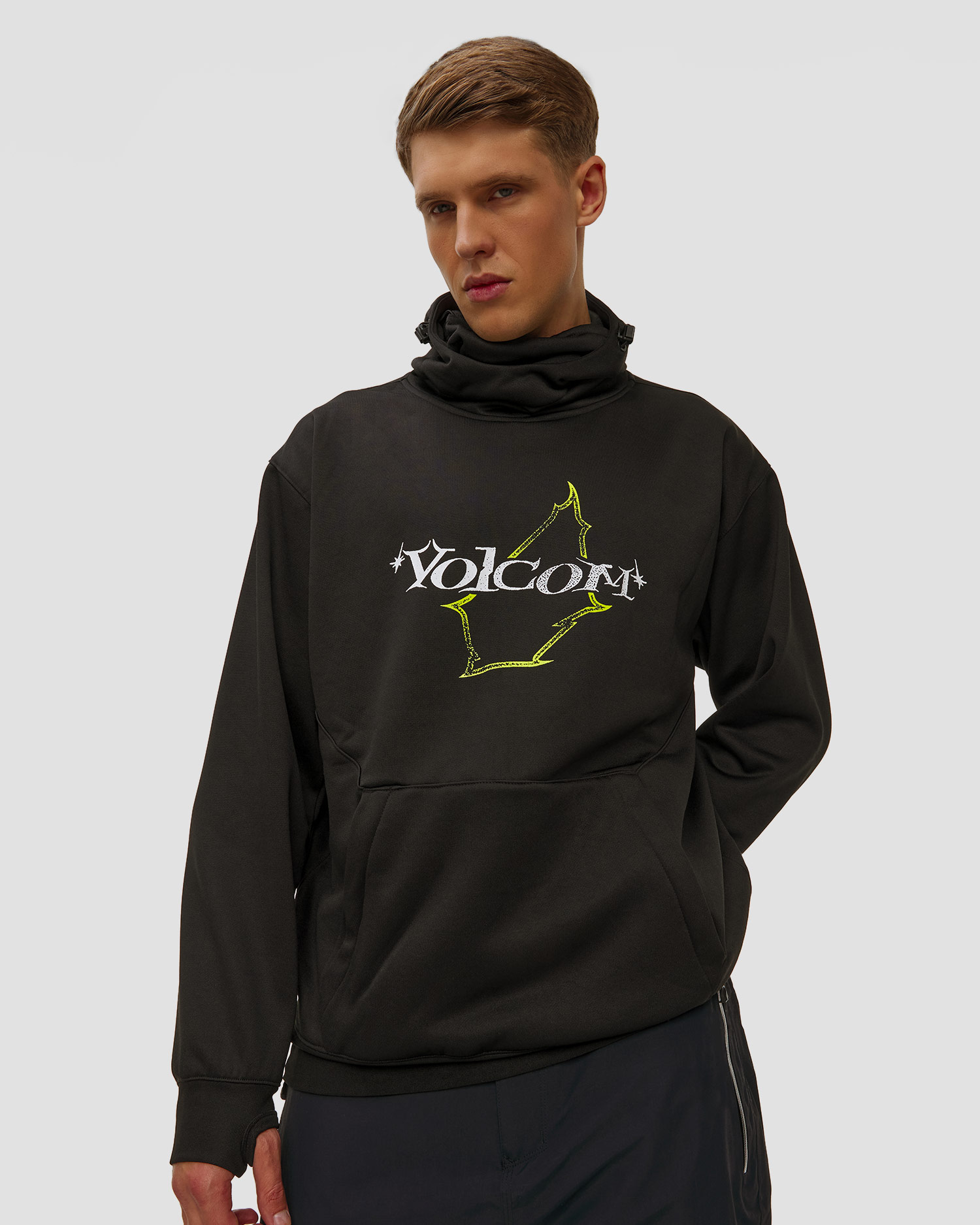 Hanorac de snowboard pentru bărbați Volcom Hydro Riding Hoodie neagră
