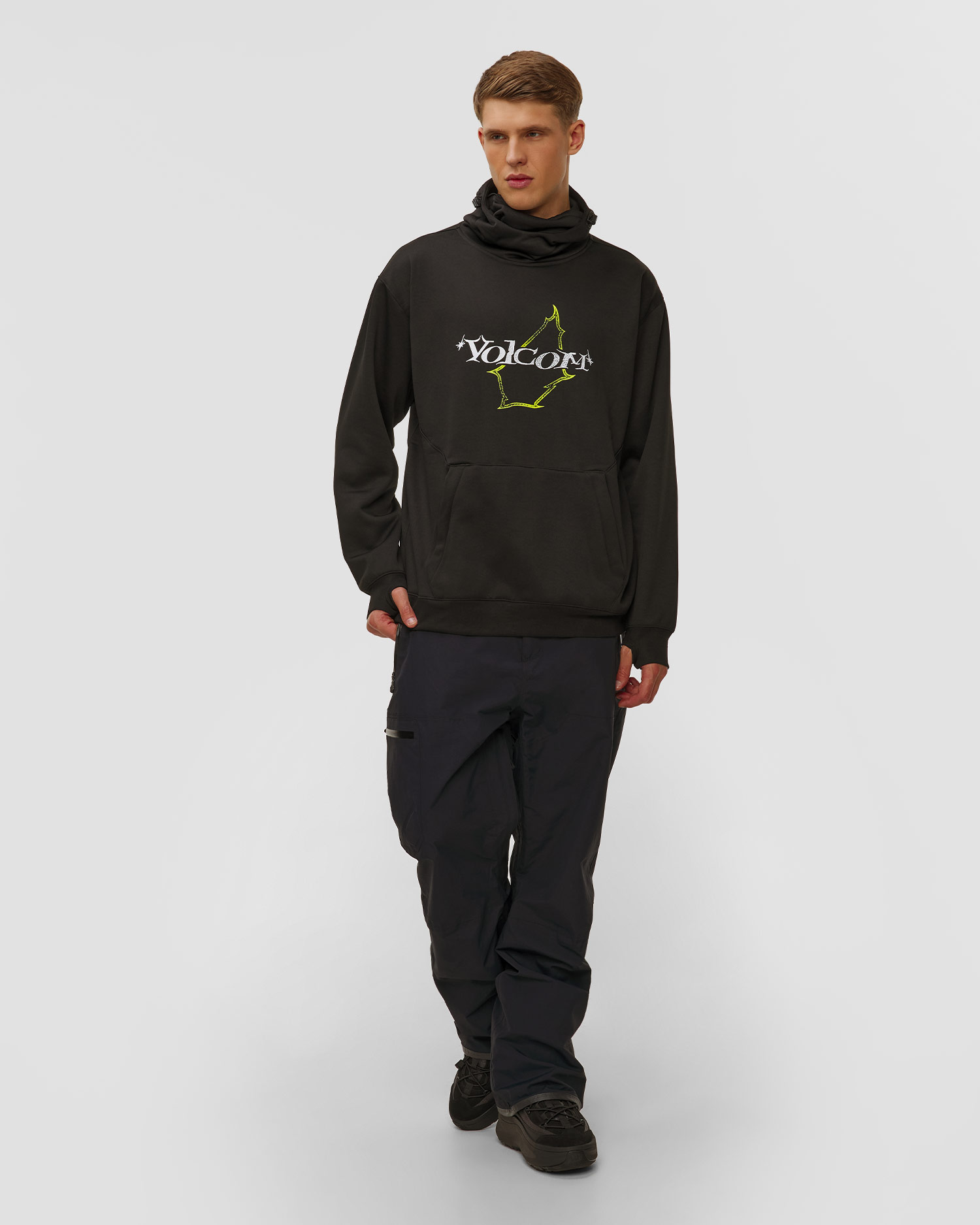 Hanorac de snowboard pentru bărbați Volcom Hydro Riding Hoodie neagră