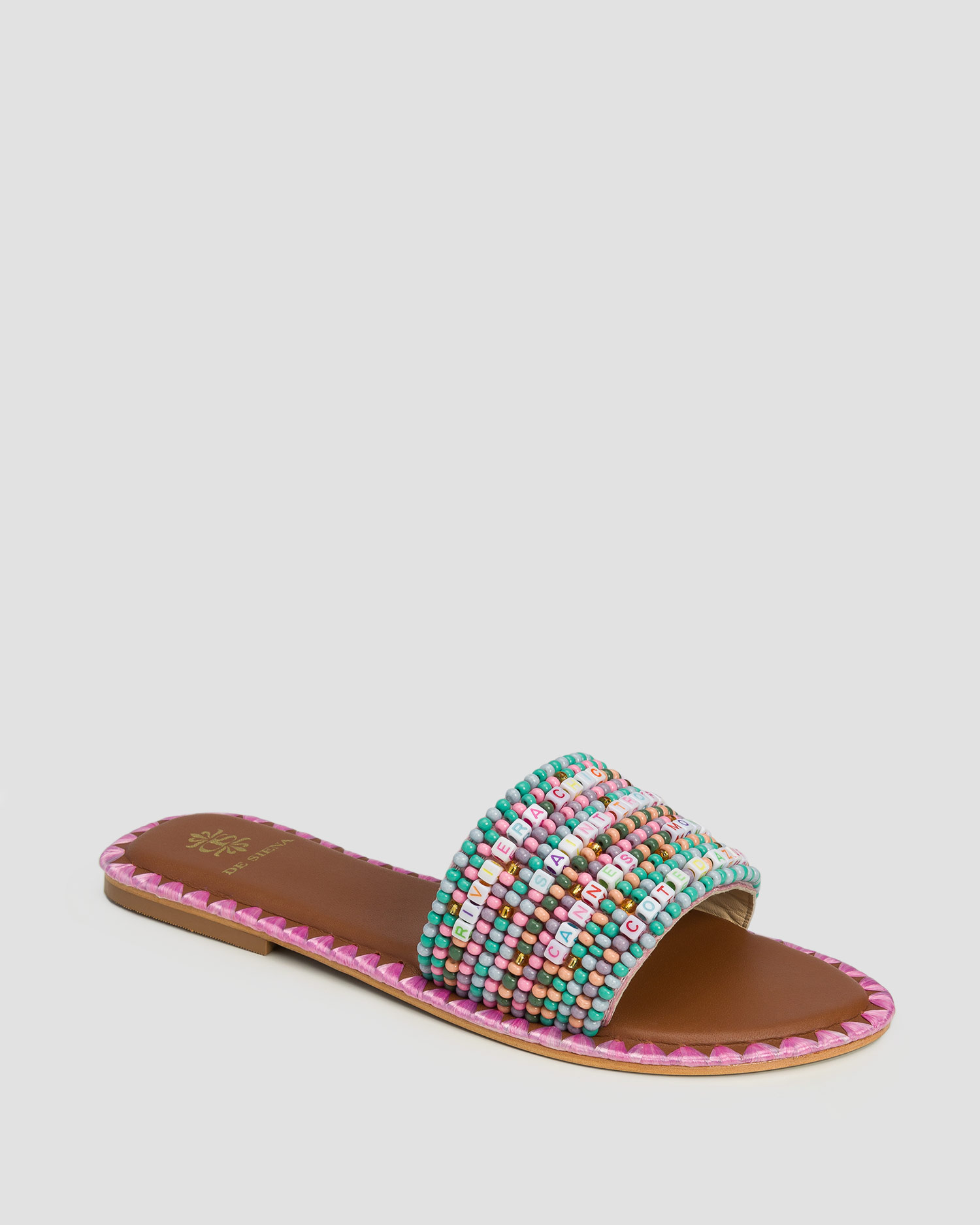 Women's sliders De Siena Resort Beads