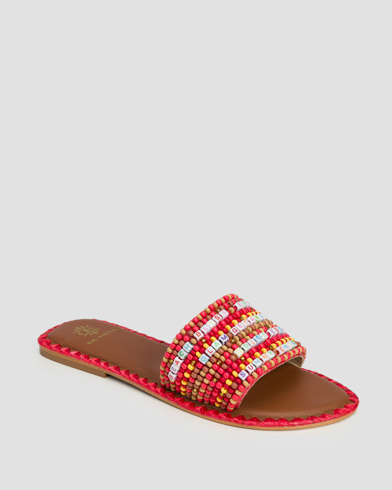 Women's sliders De Siena Resort Beads
