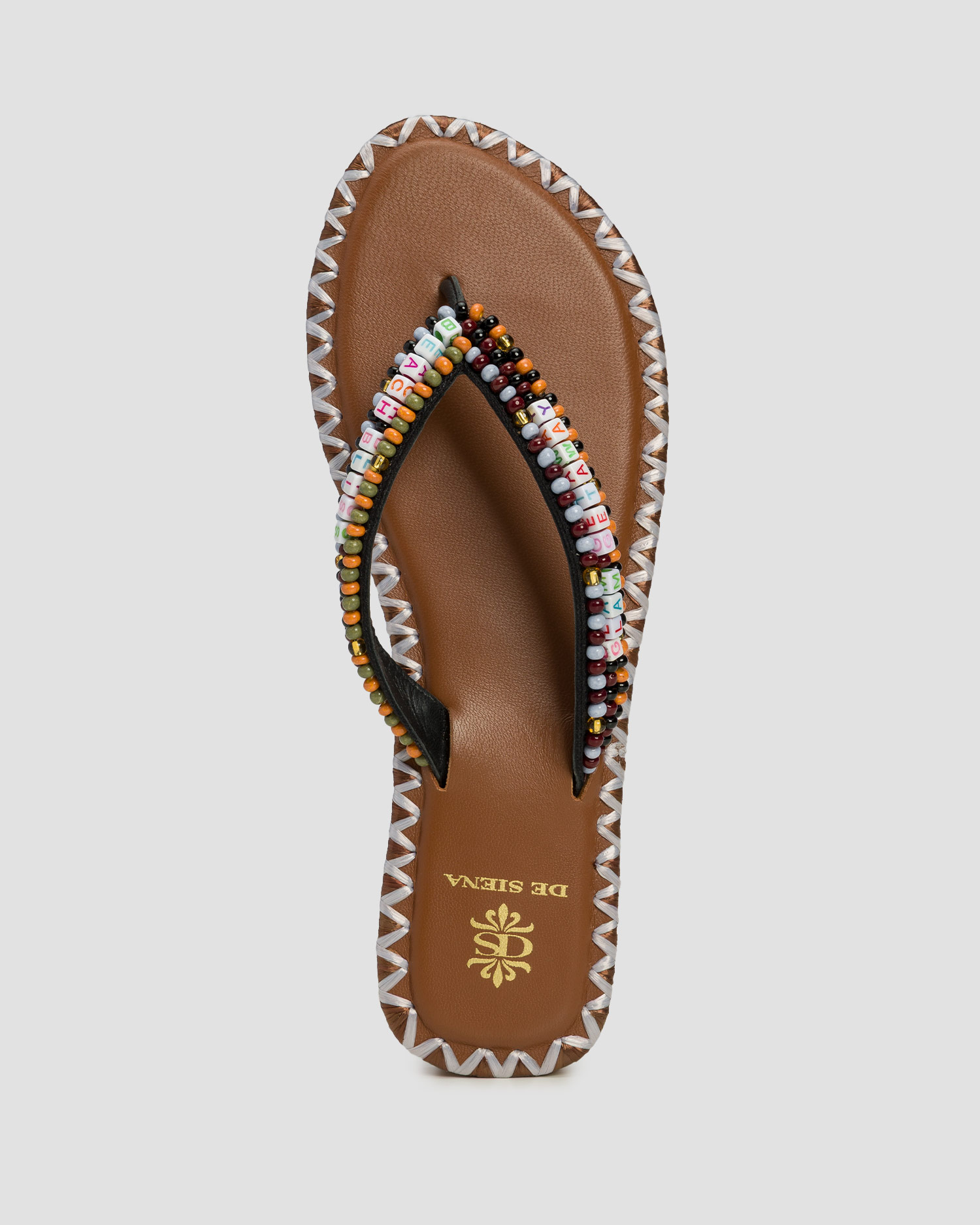 Tongs avec perles pour femmes De Siena Resort Beads
