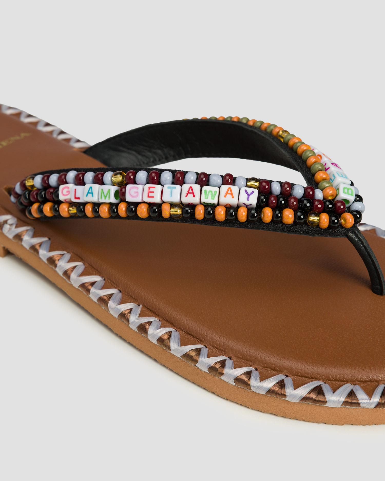 Tongs avec perles pour femmes De Siena Resort Beads