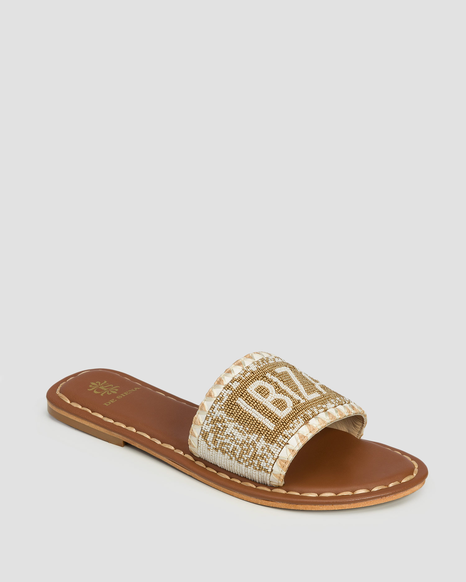 Women's sliders De Siena Ibiza Beads