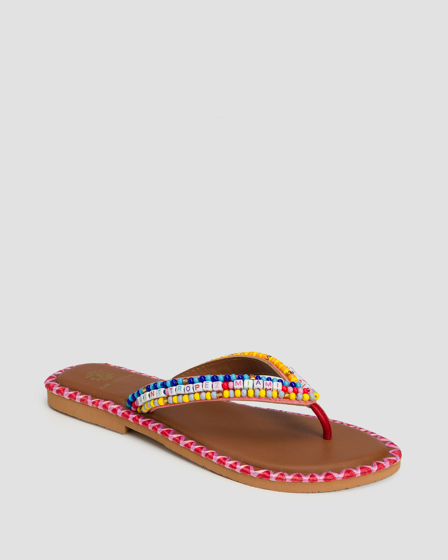 Tongs avec perles pour femmes De Siena Resort Beads