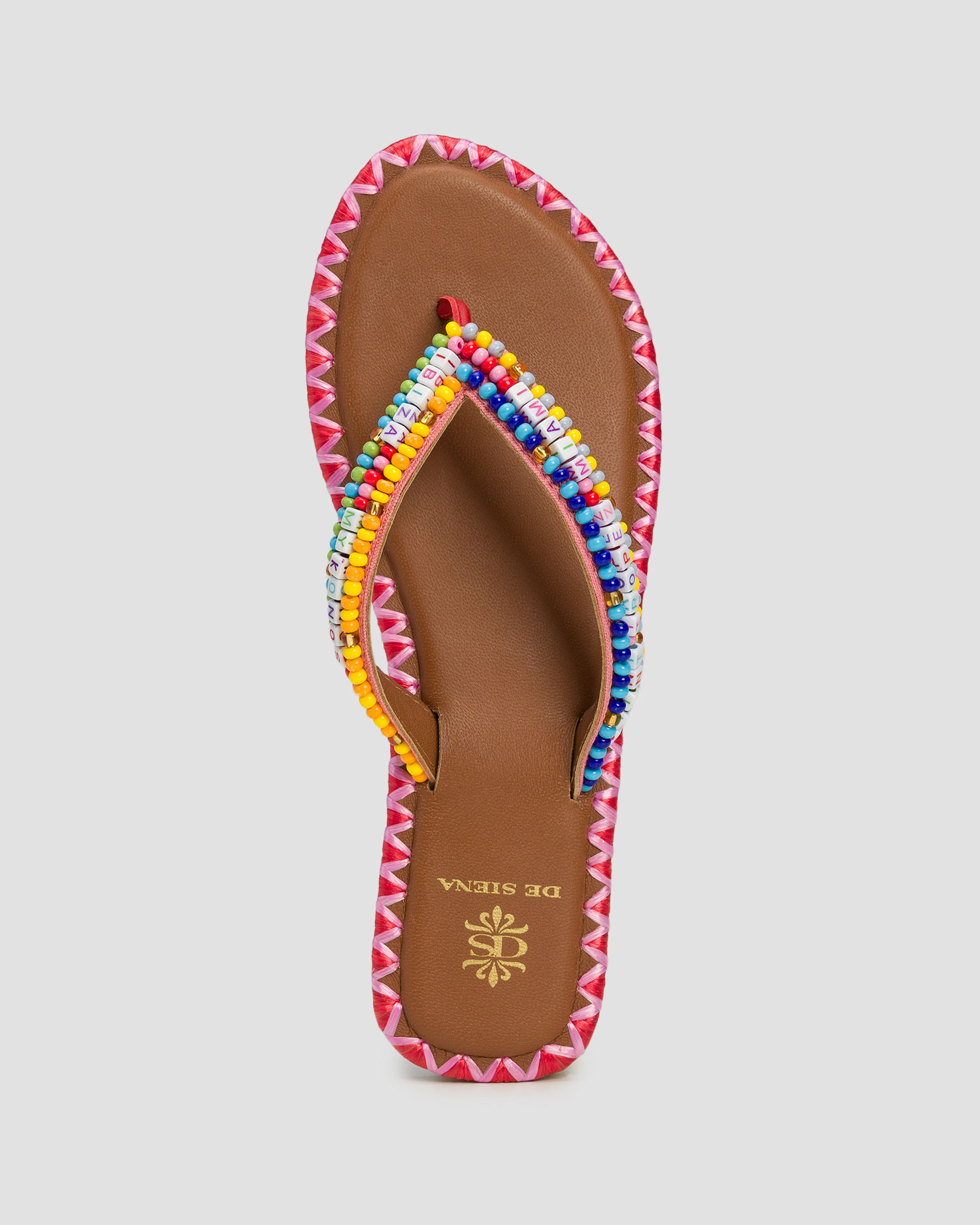 Tongs avec perles pour femmes De Siena Resort Beads