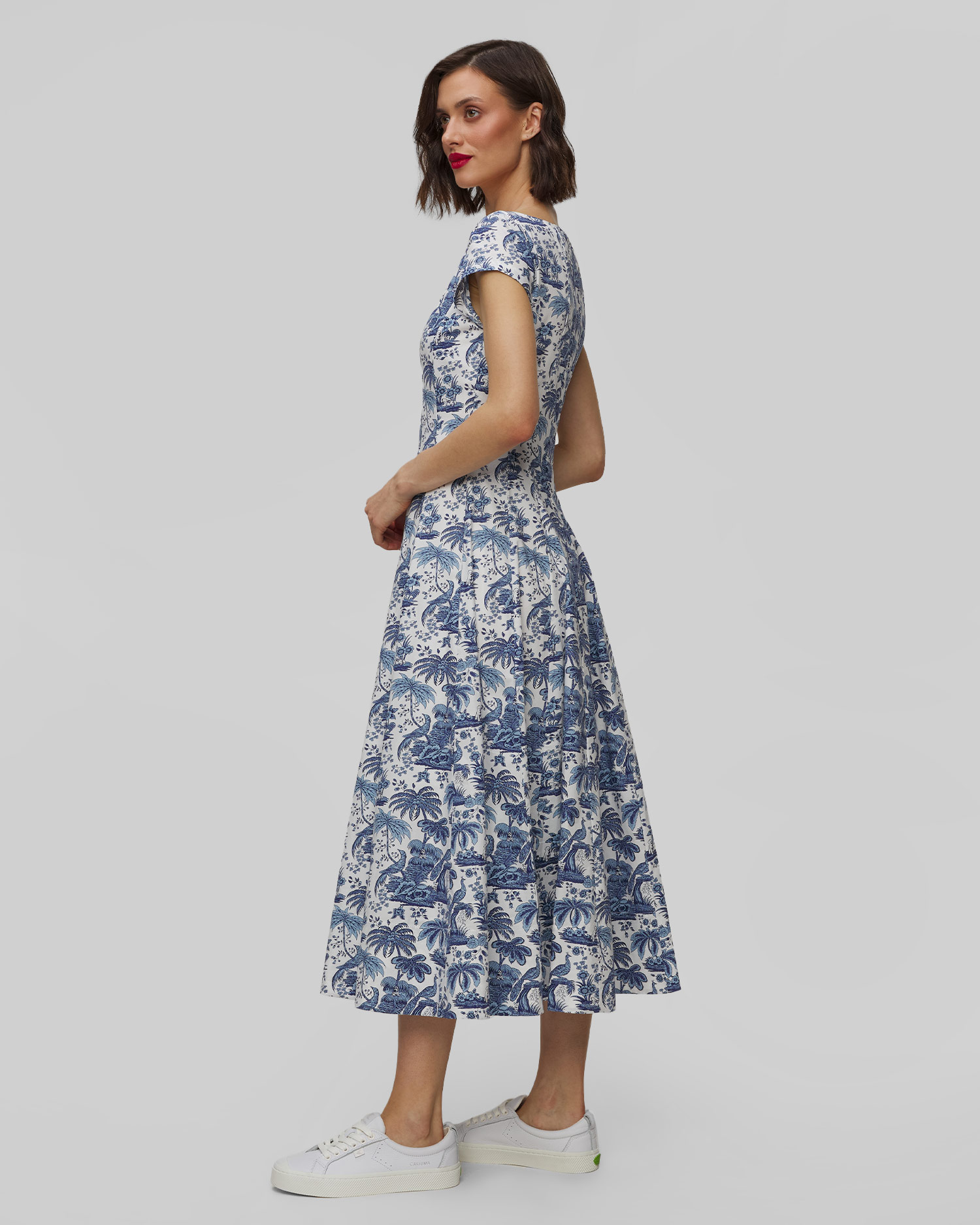 Robe d'été maxi Staud Short Sleeve Wells