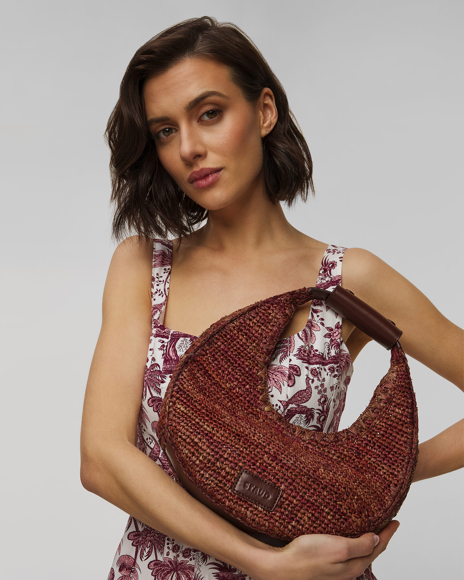 Koszyk Staud Moon Raffia Tote