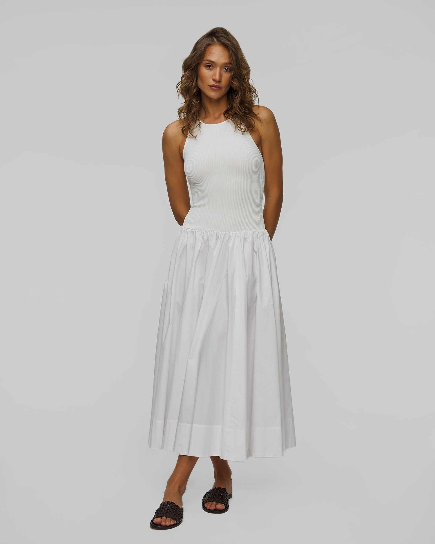 Staud Yamila Baumwollkleid