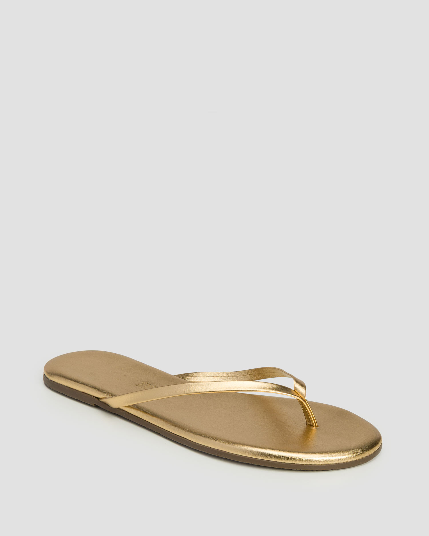 Tongs en cuir pour femmes Tkees Lily Metallics