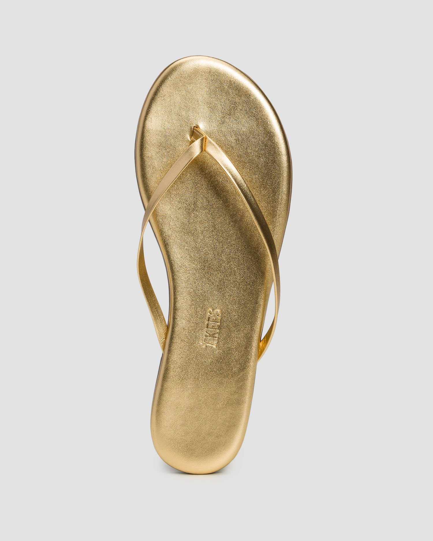 Tongs en cuir pour femmes Tkees Lily Metallics