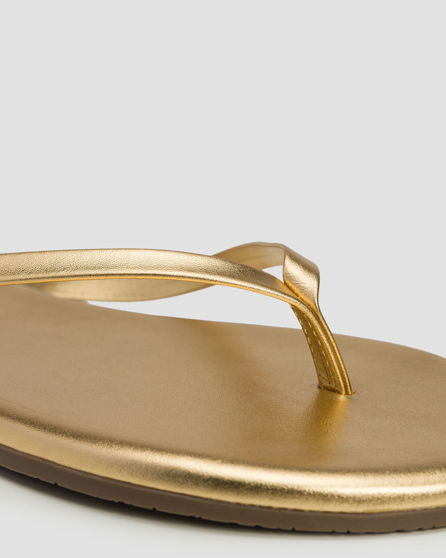 Tongs en cuir pour femmes Tkees Lily Metallics