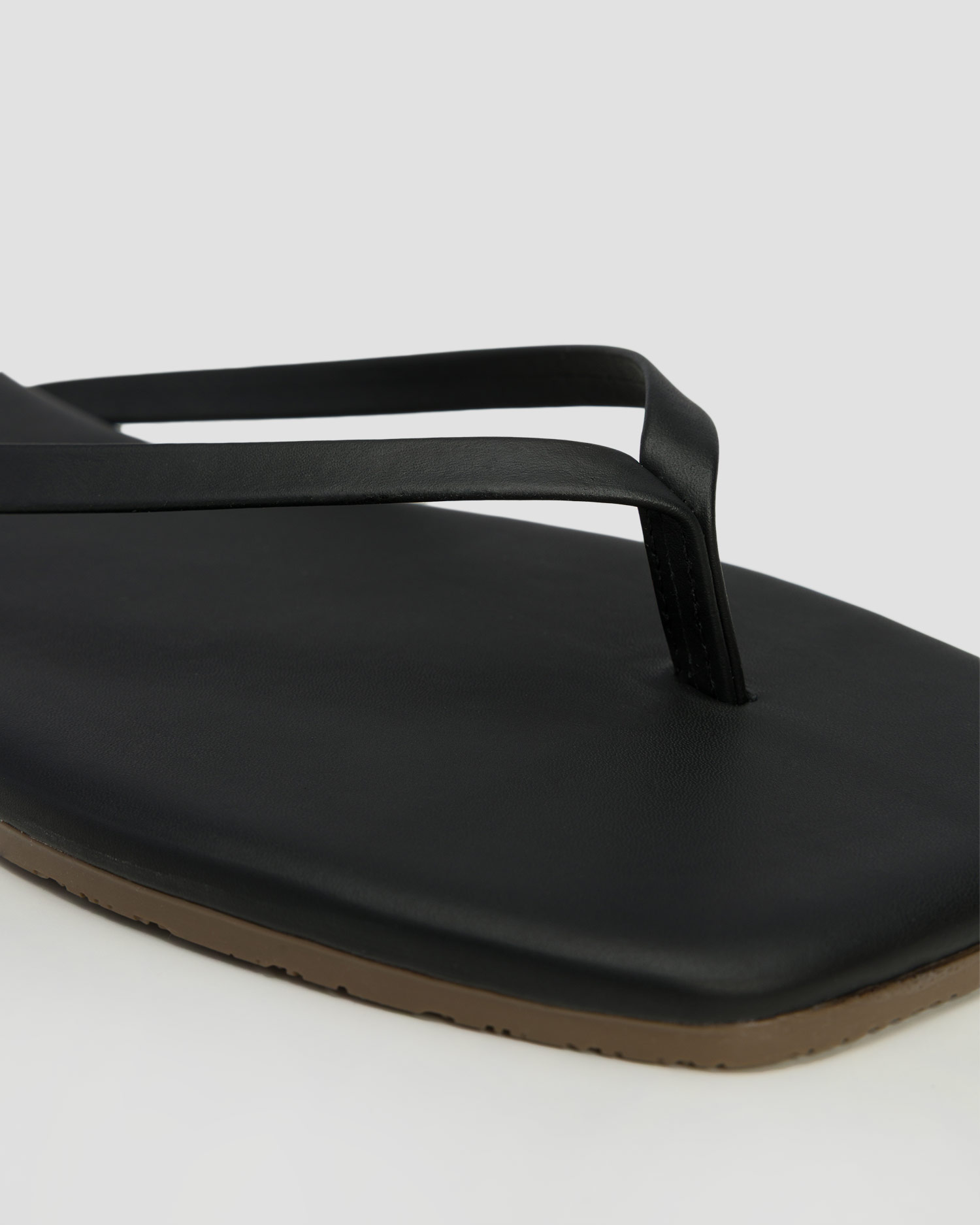 Dámske kožené žabky Tkees Square Toe Lily