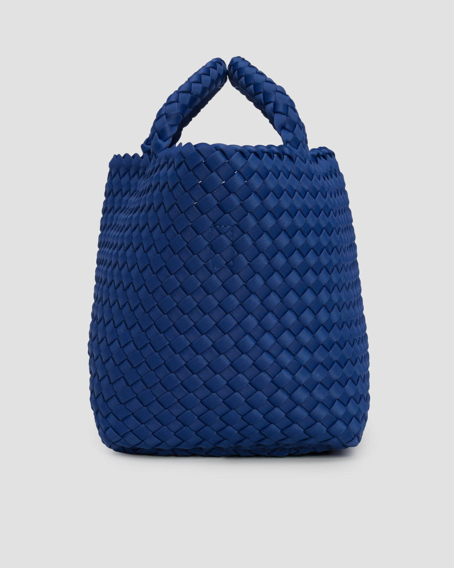 Naghedi St Barths Small Tote Handgewebte Tasche in Blau