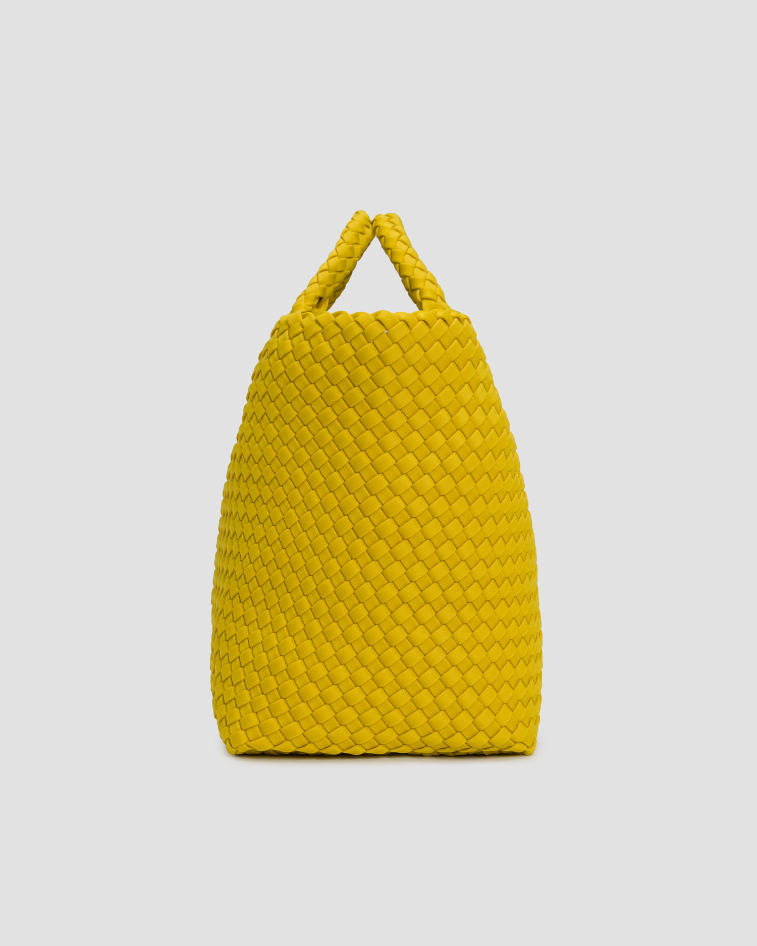 Naghedi St Barths Medium Tote Handgewebte Tasche in Gelb