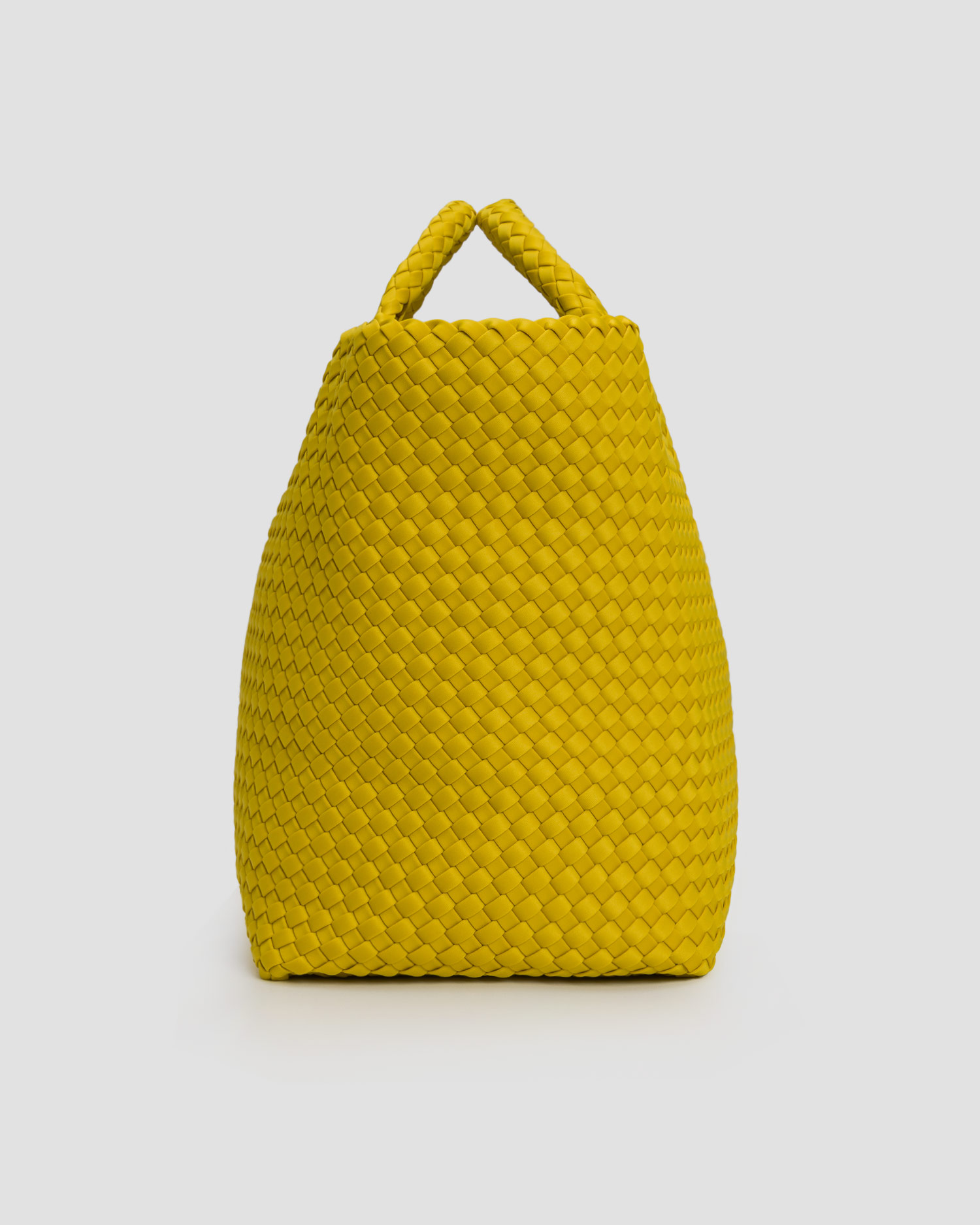 Naghedi St Barths Large Tote Handgewebte Tasche in Gelb